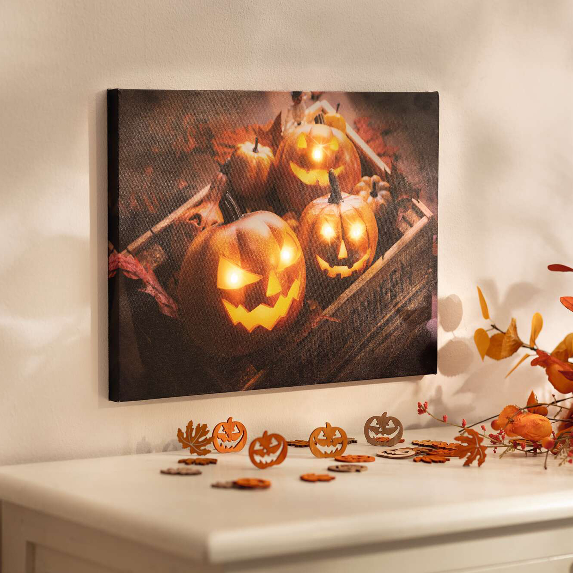 LED-Bild "Halloween"  im Frank Flechtwaren Online Shop kaufen