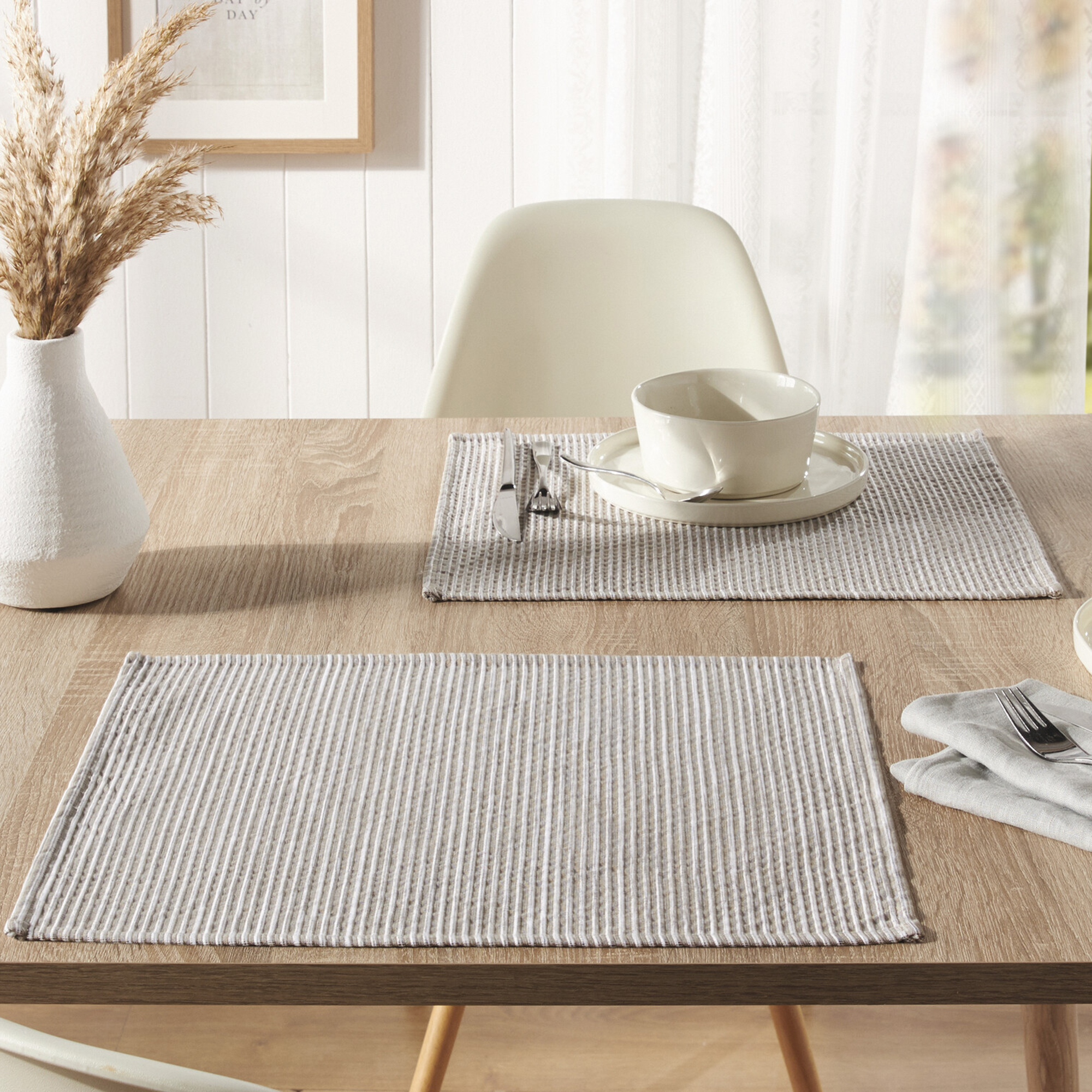 Acheter Lot de 2 sets de table "structure tissée"  dans la boutique en ligne de Frank Flechtwaren