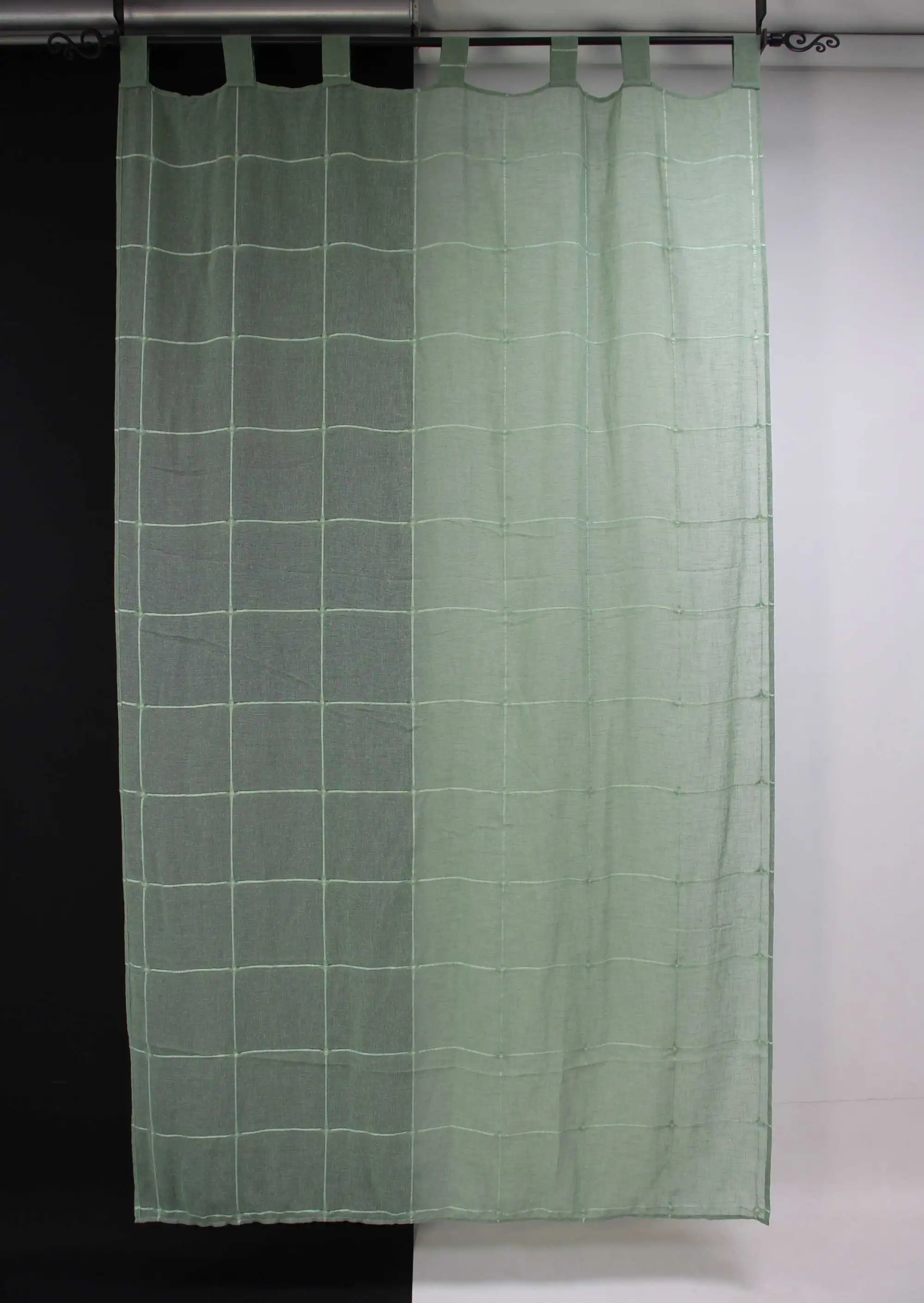 Vorhang "Green Square" im Frank Flechtwaren Online Shop für Vorhänge kaufen Vorhang "Green Square" im Frank Flechtwaren Online Shop für Vorhänge kaufen