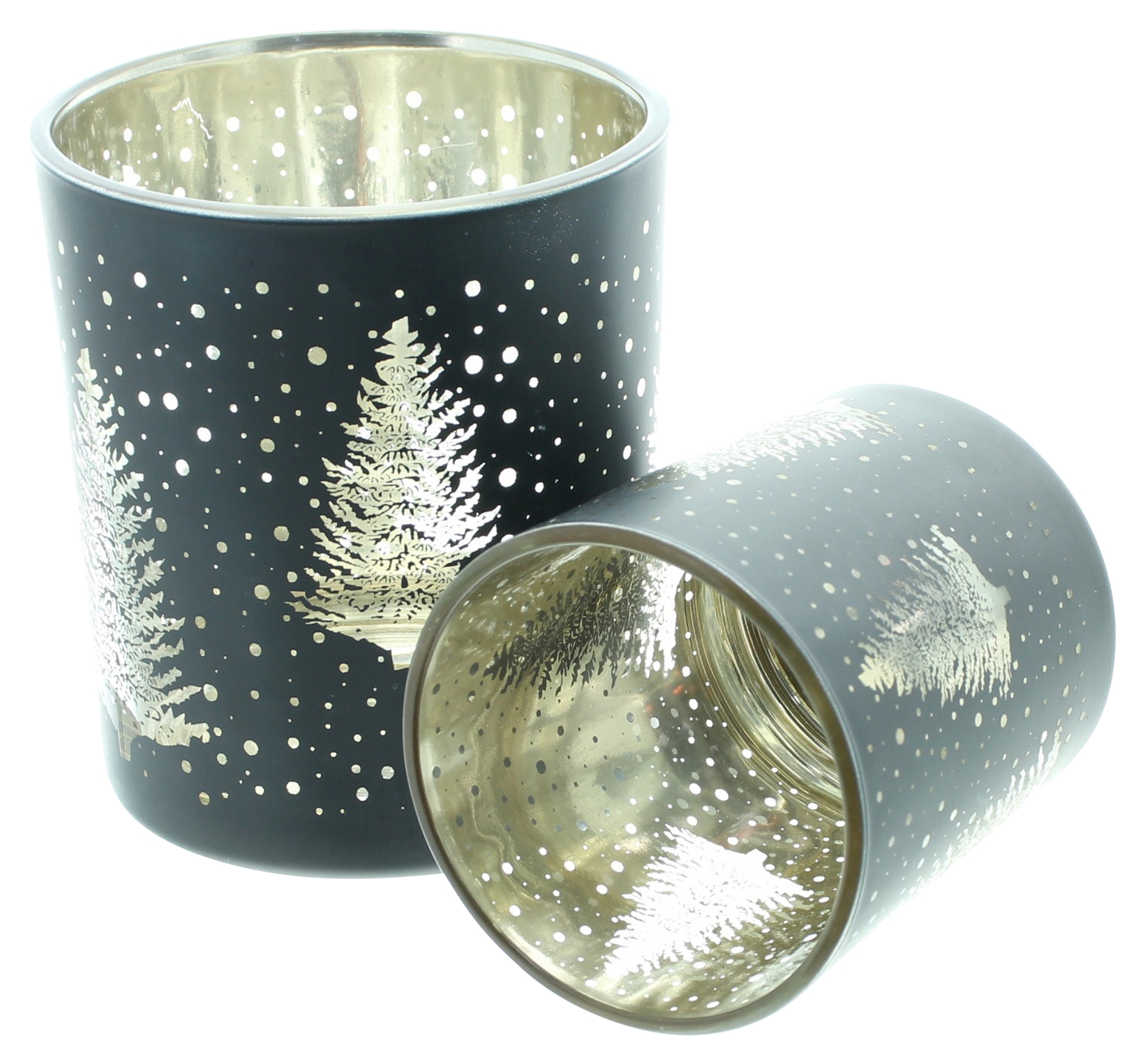 Windlicht "Tannenwald", 2er Set  im Frank Flechtwaren Online Shop für Windlichter kaufen