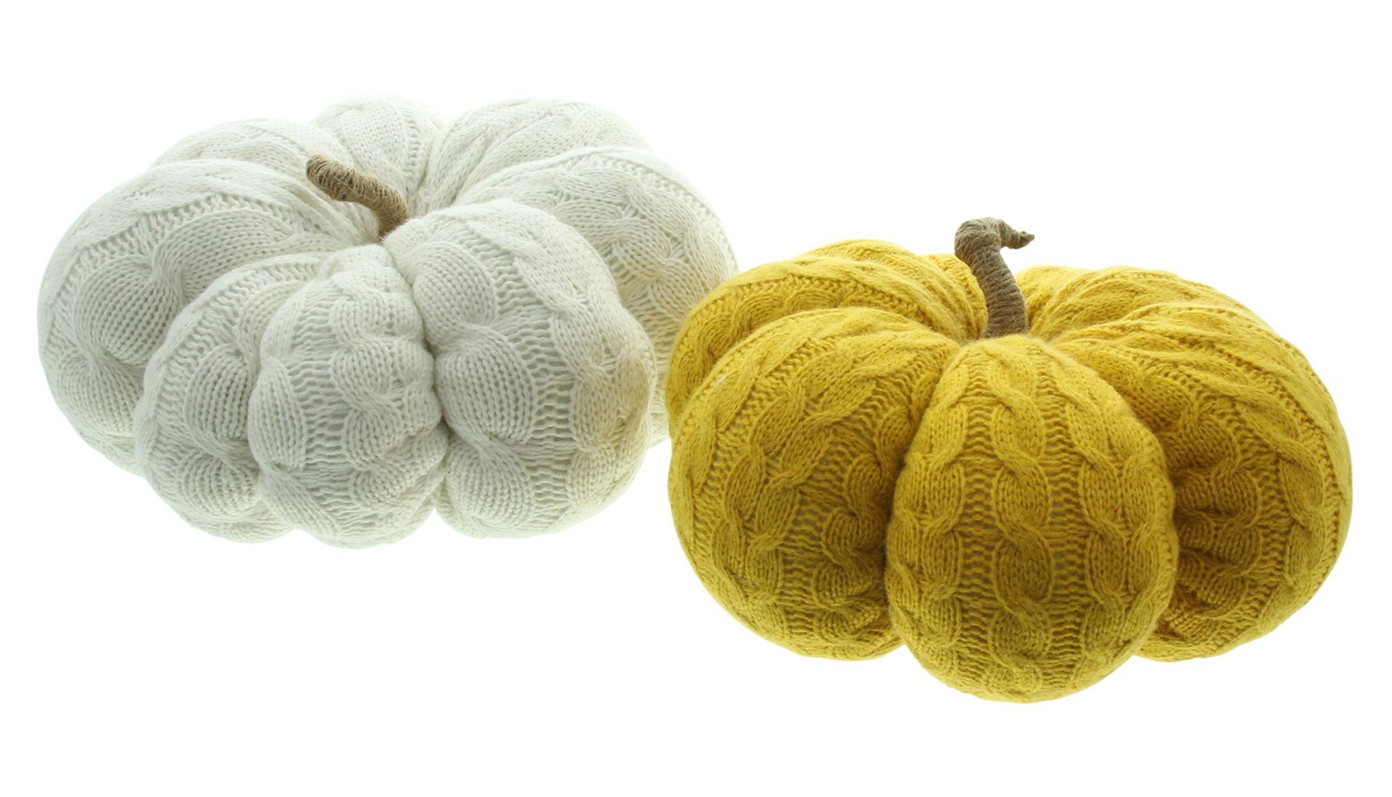 Deko-Kürbis "Strick", 2er Set im Frank Flechtwaren Online Shop für Herbst kaufen Deko-Kürbis "Strick", 2er Set im Frank Flechtwaren Online Shop für Herbst kaufen