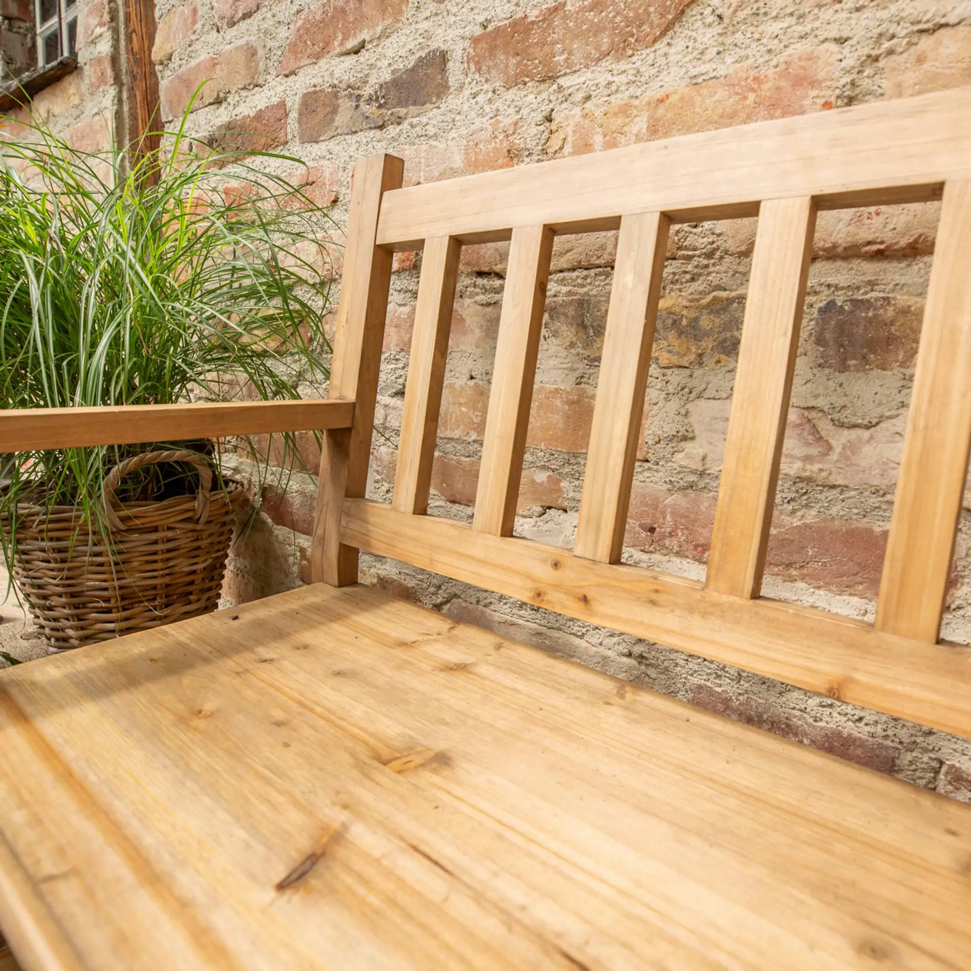 Sitzbank "Nature Wood"  im Frank Flechtwaren Online Shop für Goldene Herbstmomente kaufen