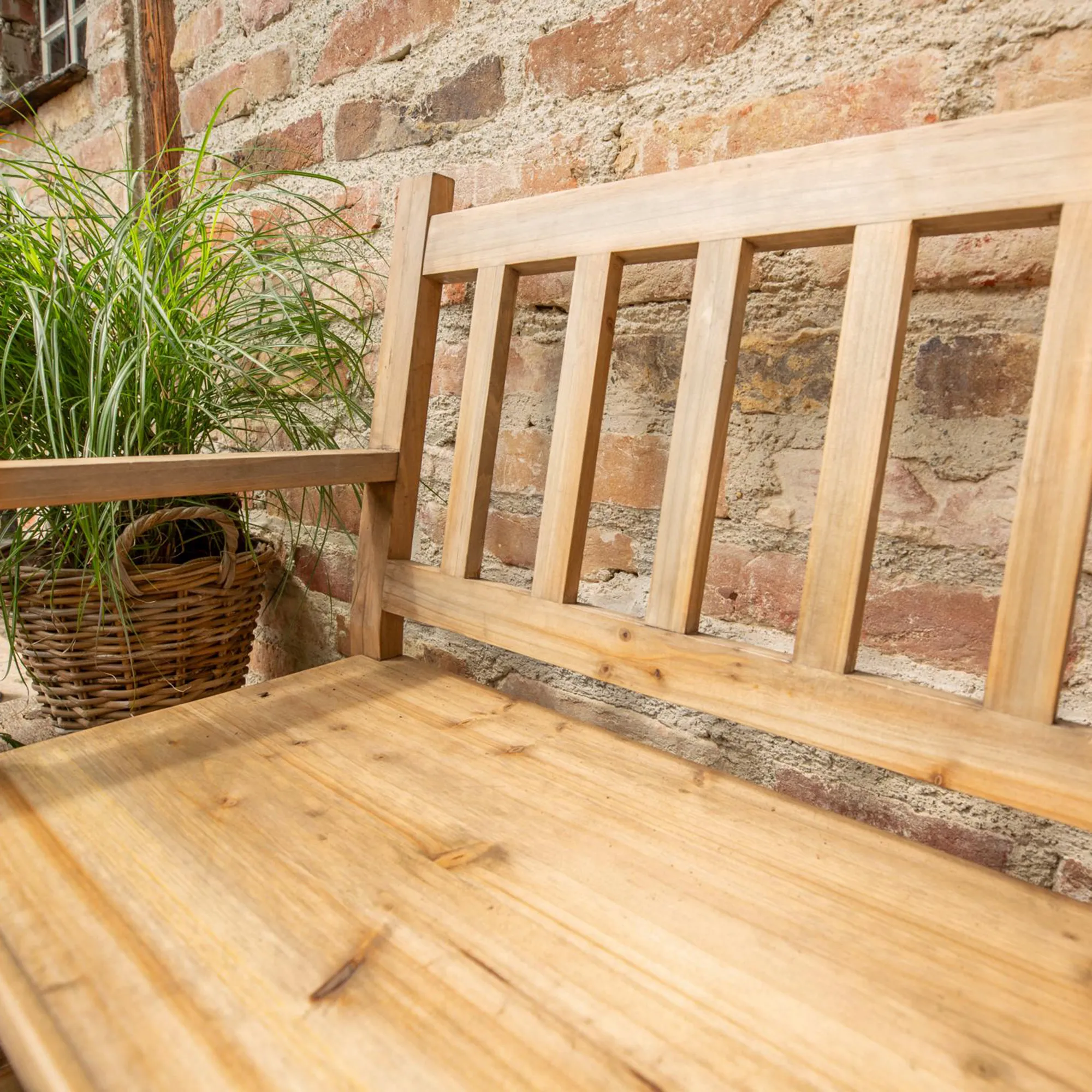 Sitzbank "Nature Wood"  im Frank Flechtwaren Online Shop für Goldene Herbstmomente kaufen