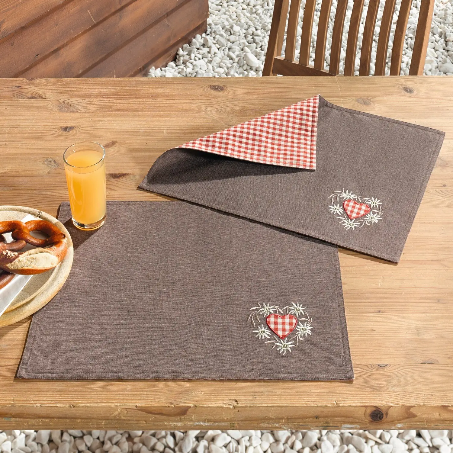 Platzmatte "Alpenglück", 2er Set  im Frank Flechtwaren Online Shop kaufen