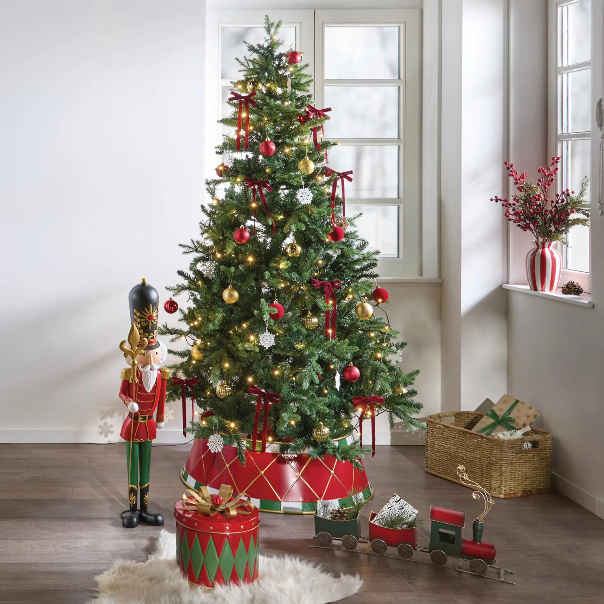 Deko-Zug "Weihnachten"  im Frank Flechtwaren Online Shop für Weihnachtliche Dekofiguren kaufen