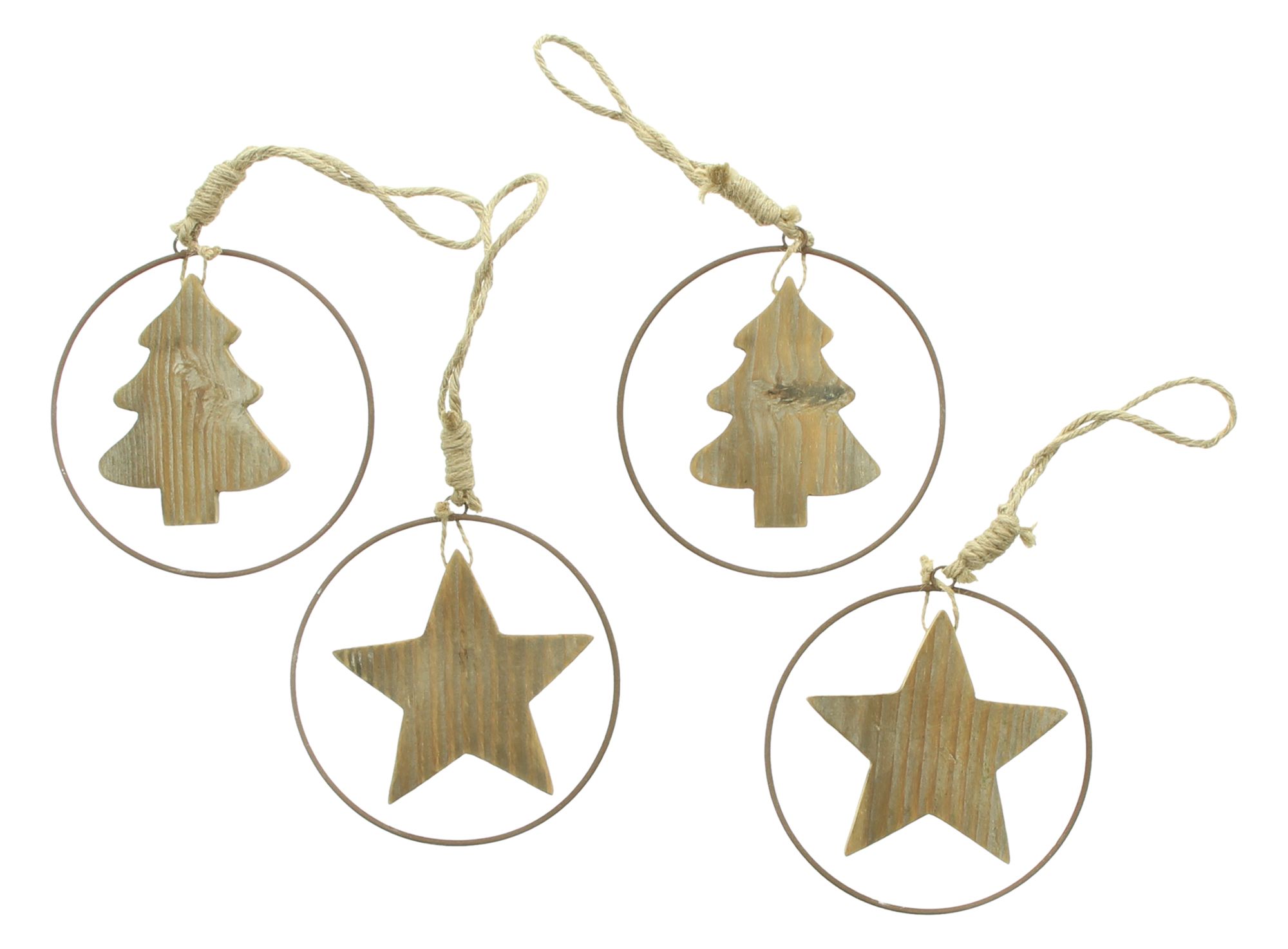 Weihnachtshänger "Stern & Tanne", 4er Set im Frank Flechtwaren Online Shop für Weihnachten kaufen Weihnachtshänger "Stern & Tanne", 4er Set im Frank Flechtwaren Online Shop für Weihnachten kaufen