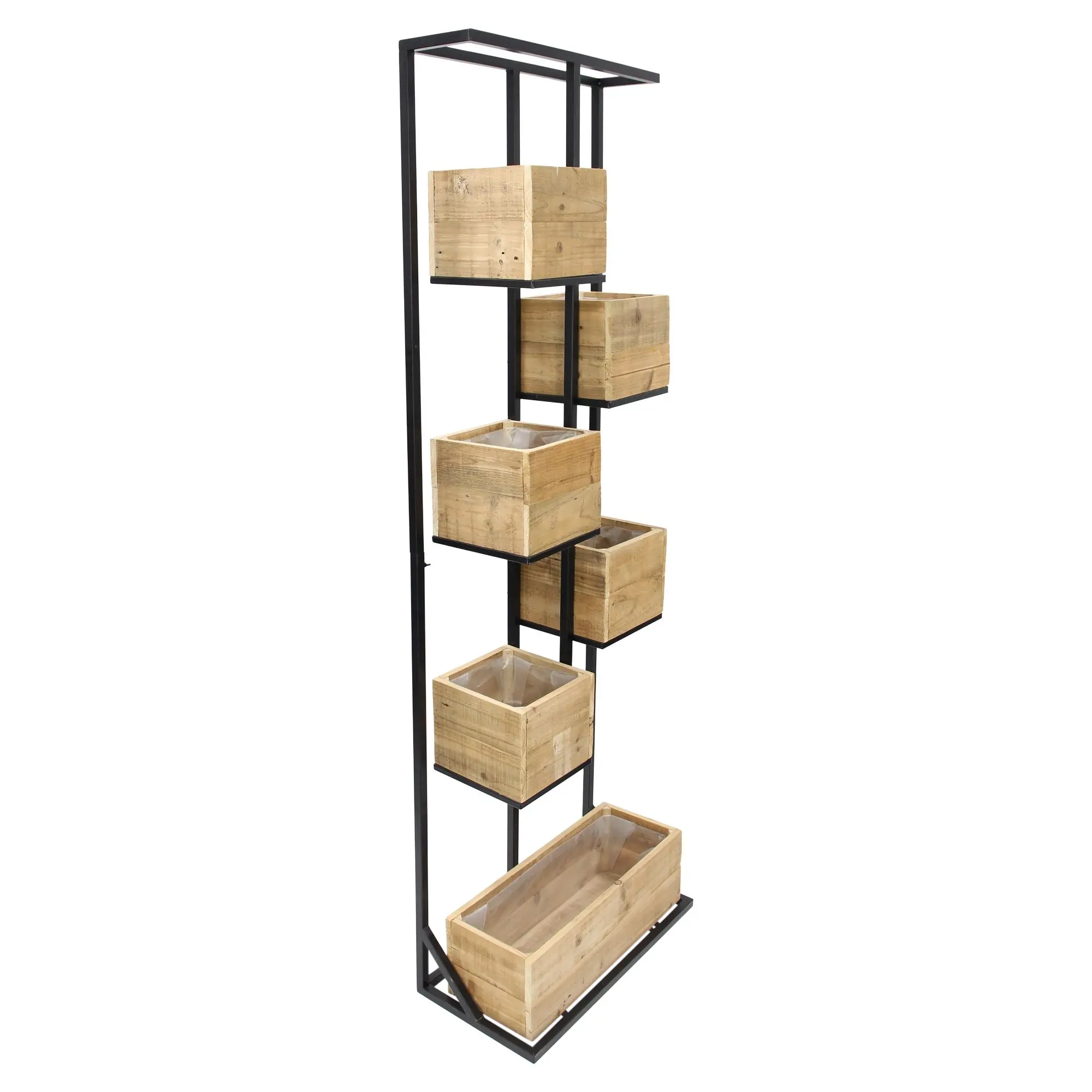 Pflanzregal "Recycling Wood"  im Frank Flechtwaren Online Shop für Regale für den Garten kaufen