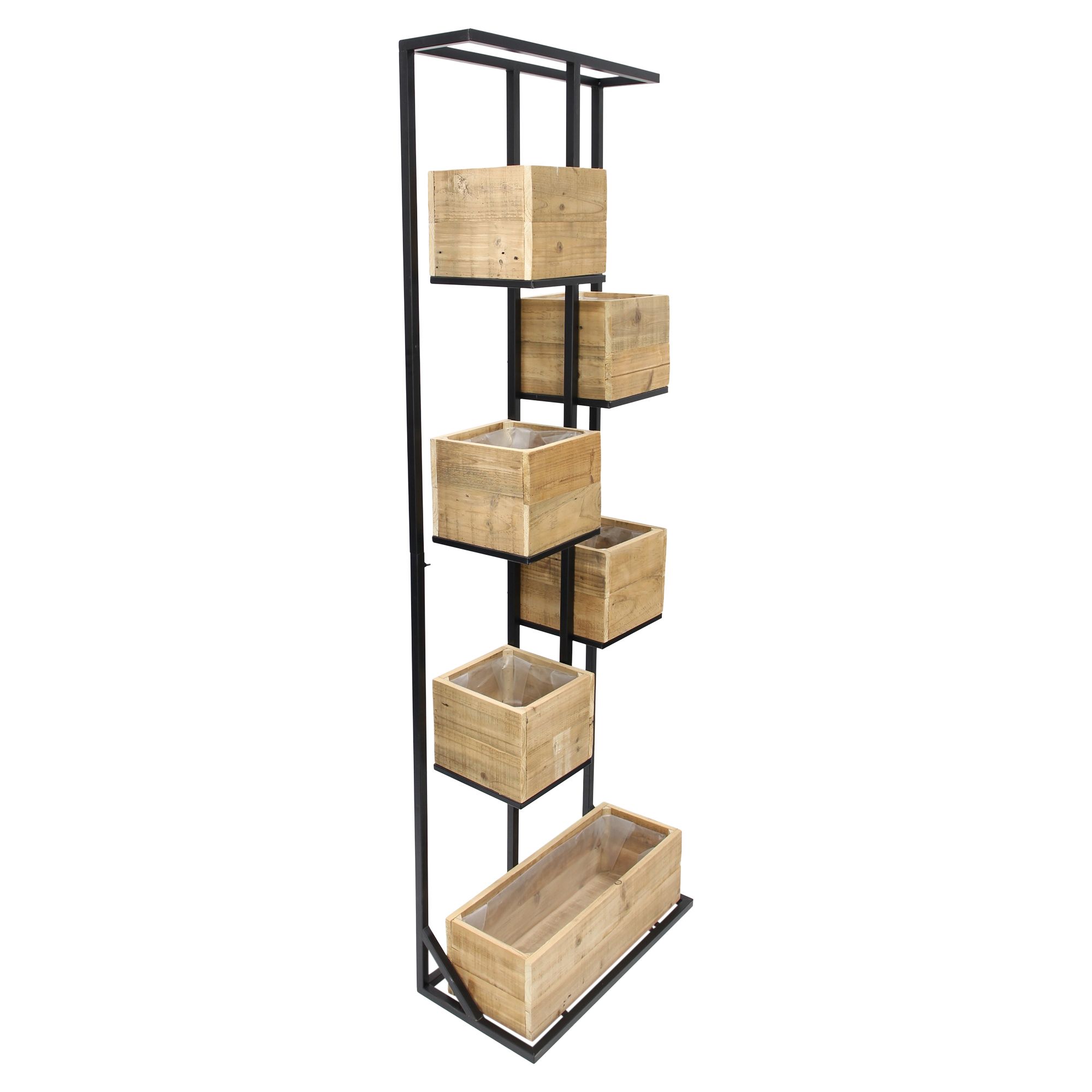 Pflanzregal "Recycling Wood"  im Frank Flechtwaren Online Shop für Gerade eingetroffen kaufen