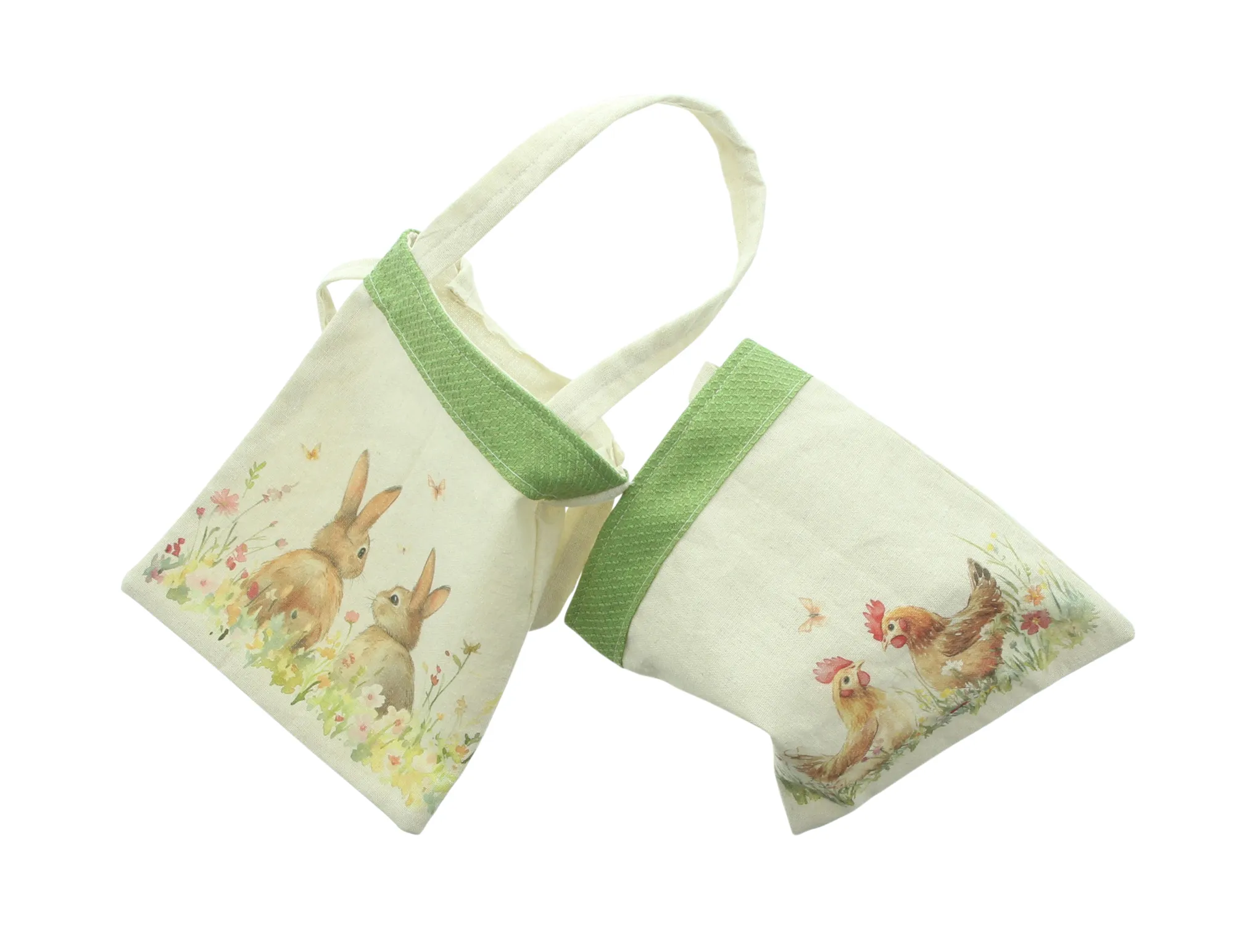 Geschenktasche "Ostern", 2er Set  im Frank Flechtwaren Online Shop für Landhaus-Flair kaufen
