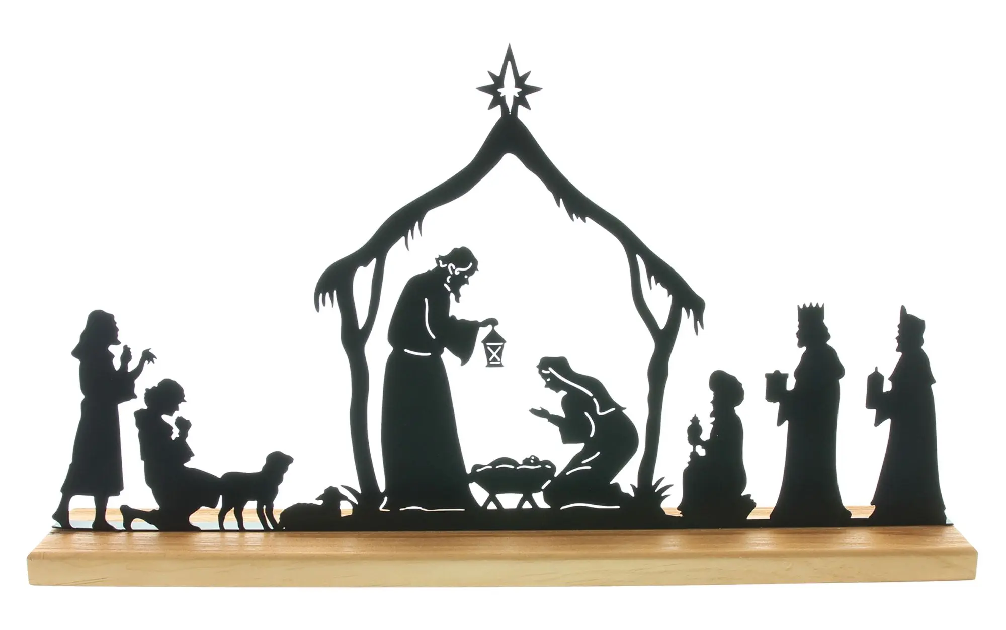 Weihnachtsdeko "Heiligabend"  im Frank Flechtwaren Online Shop für Dekofiguren kaufen