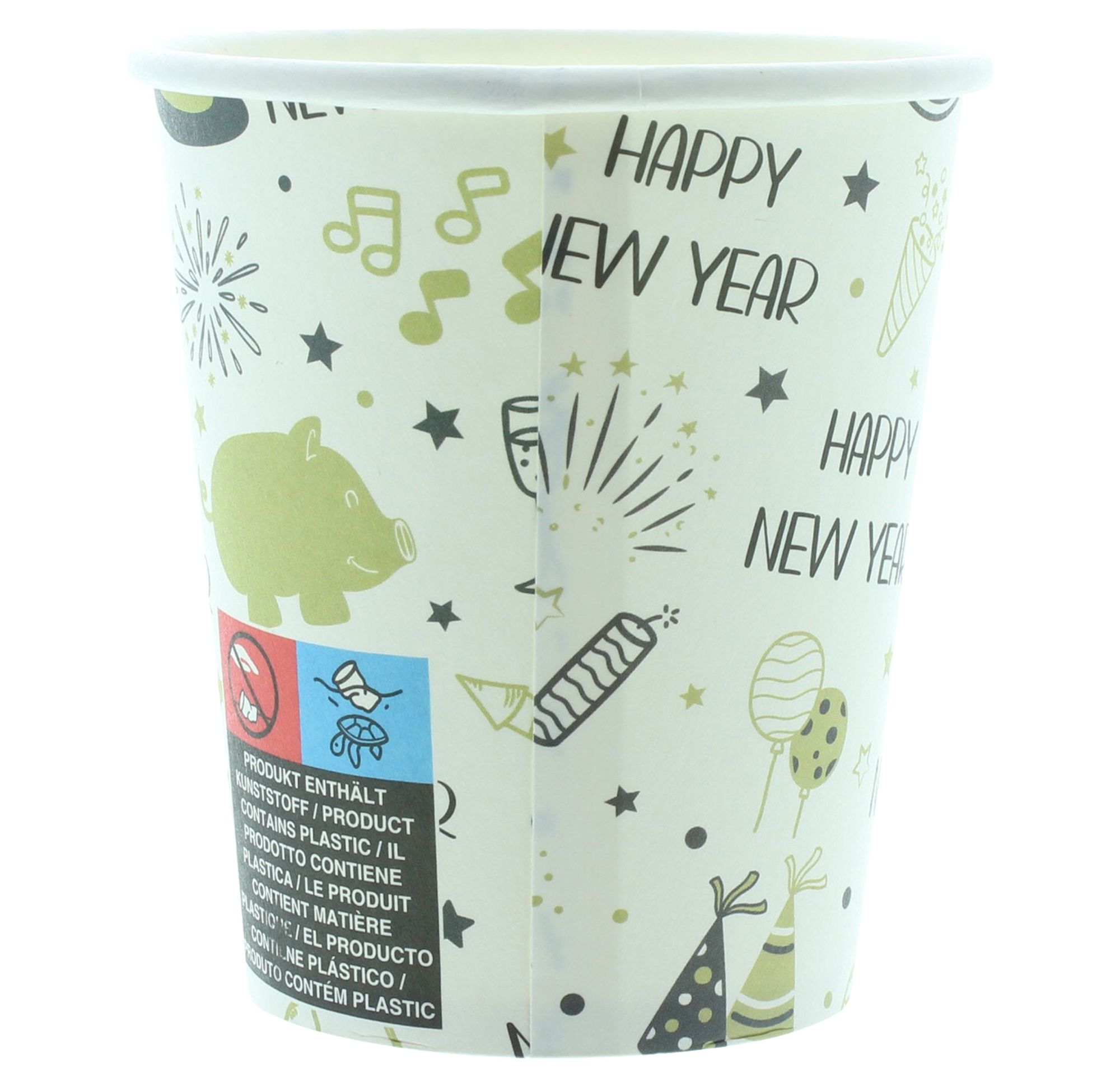 Pappbecher "Silvester", 16er Set  im Frank Flechtwaren Online Shop für Küche kaufen