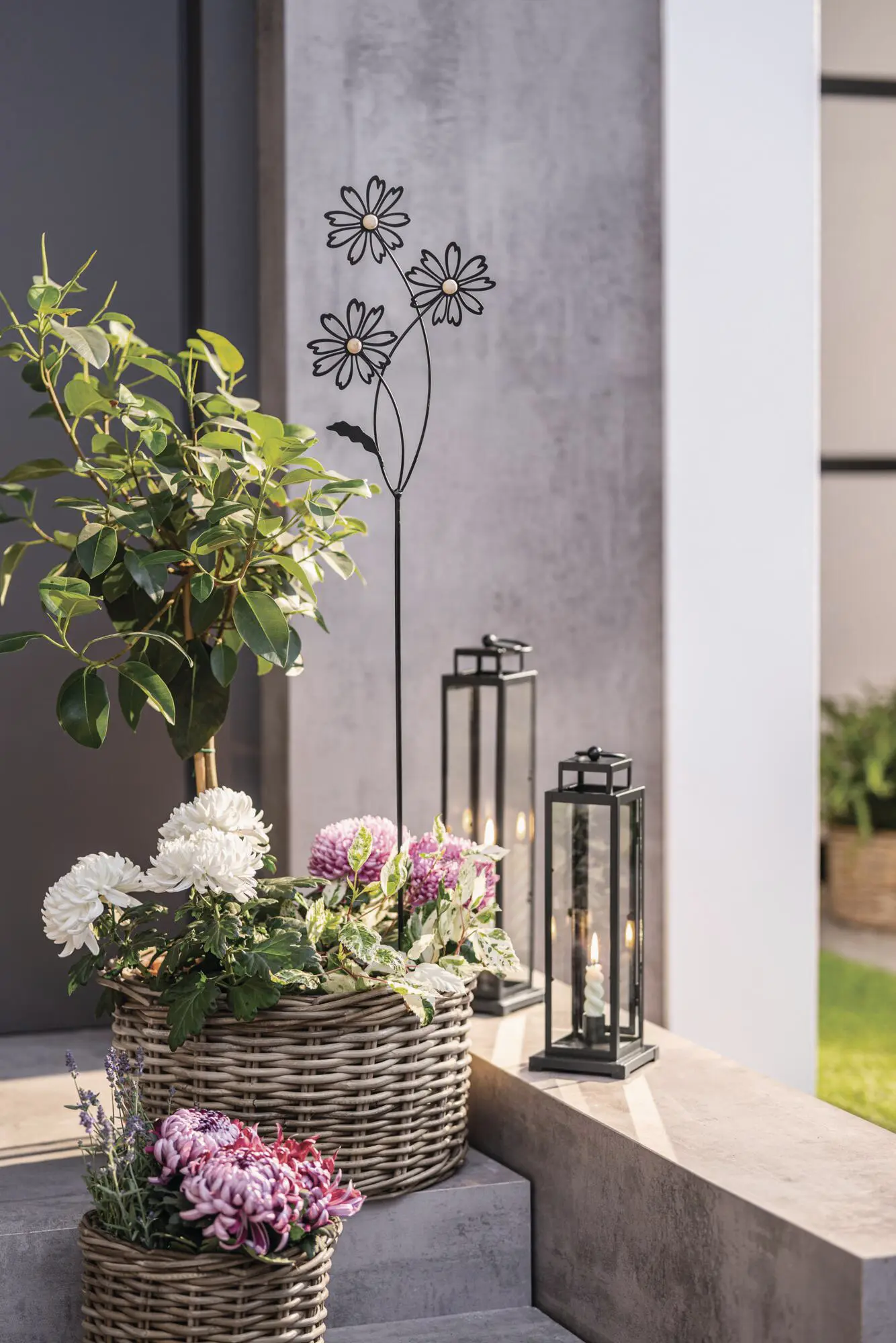 Gartenstecker "Blumen"  im Frank Flechtwaren Online Shop für Magie des Sommers kaufen