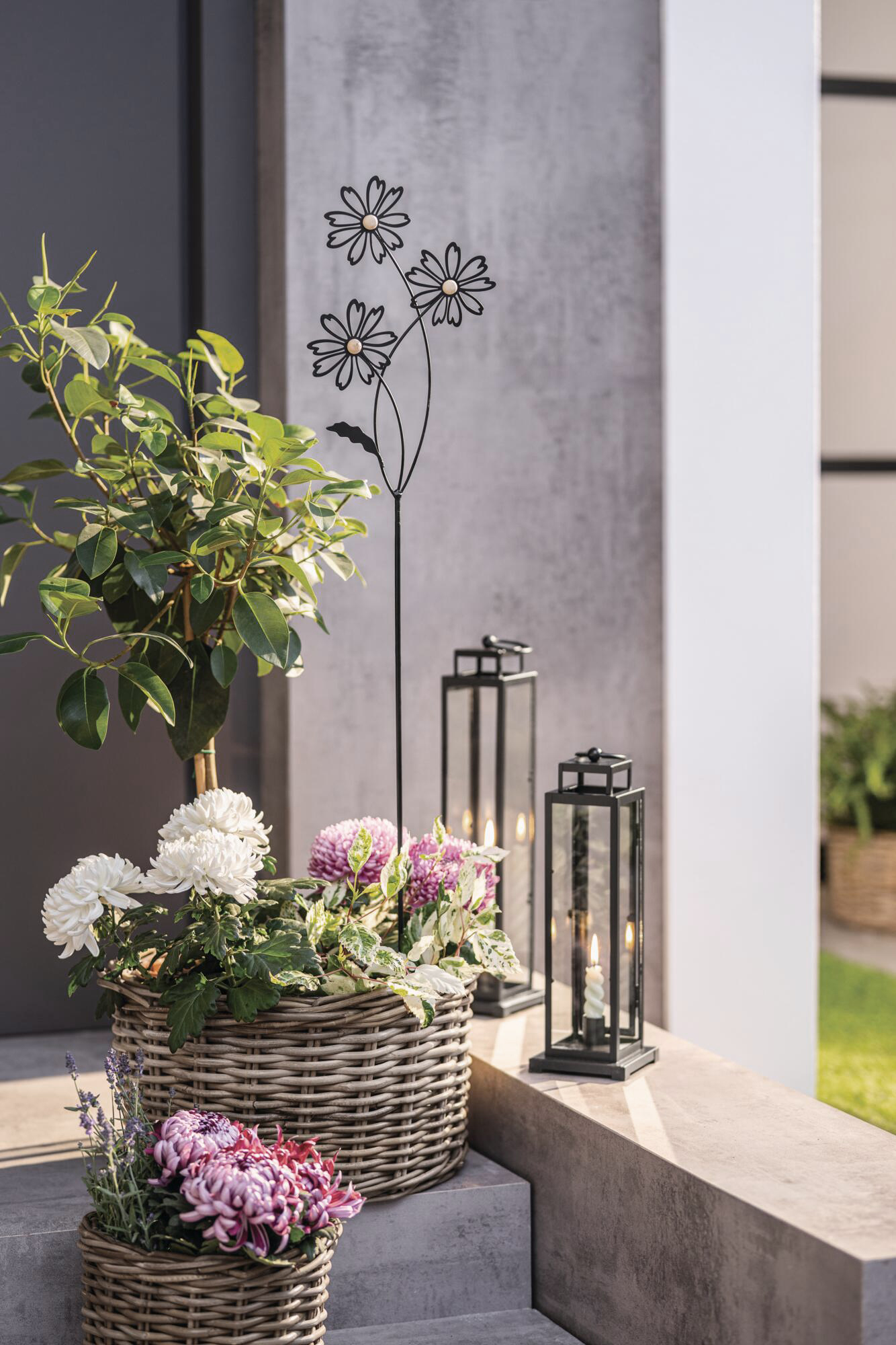 Gartenstecker "Blumen"  im Frank Flechtwaren Online Shop für Titelserie Frühjahr kaufen