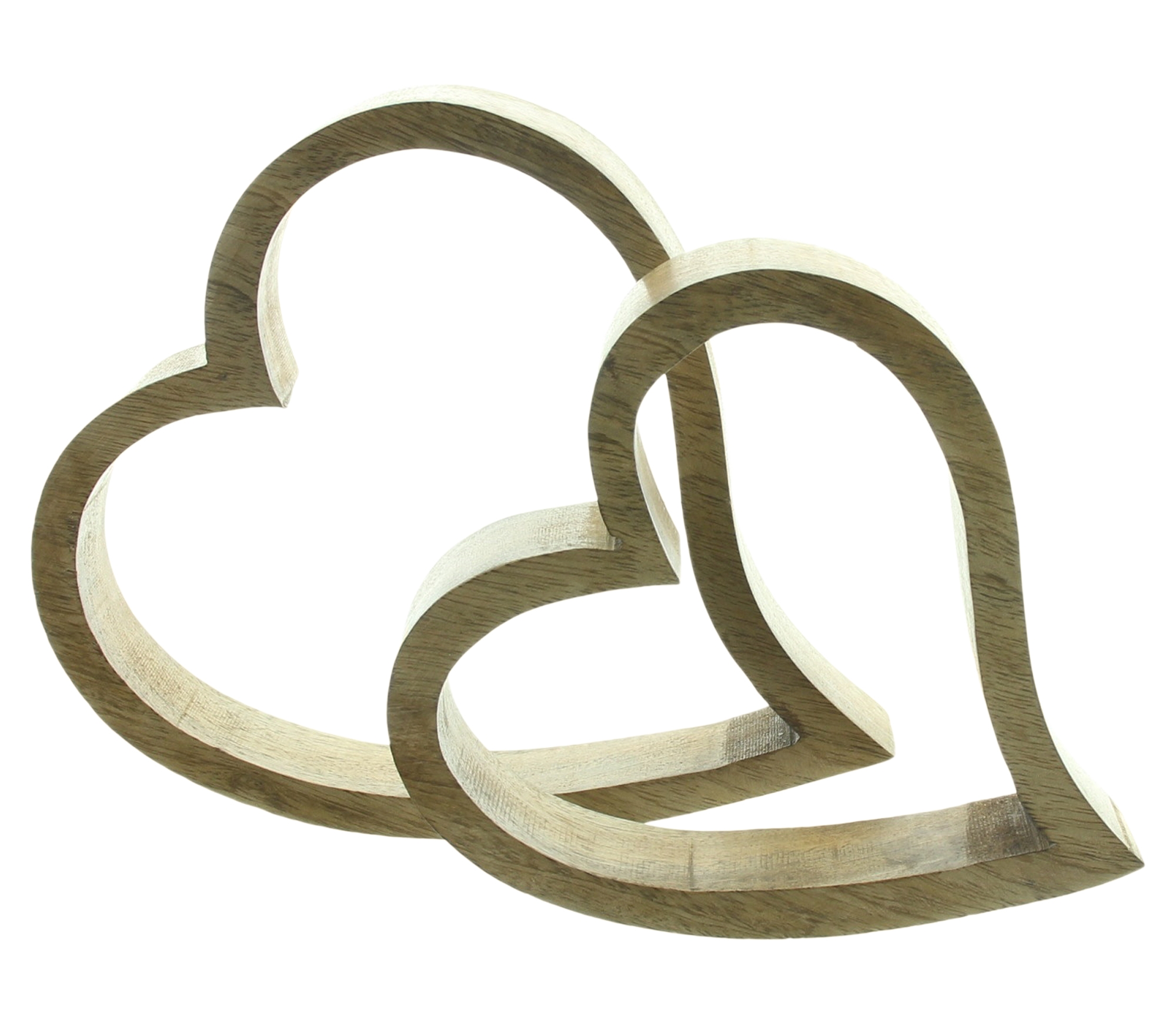 Herz "Mangoholz", 2er Set  im Frank Flechtwaren Online Shop für Gerade eingetroffen kaufen