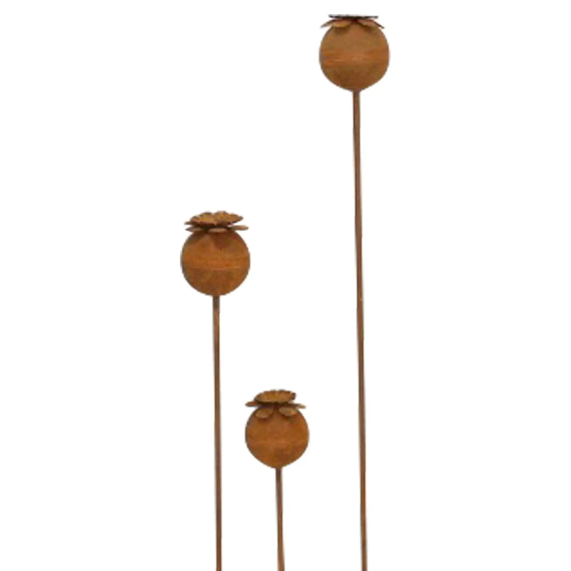 Gartenstecker "Mohn", 3er Set im Frank Flechtwaren Online Shop für Gartenstecker kaufen Gartenstecker "Mohn", 3er Set im Frank Flechtwaren Online Shop für Gartenstecker kaufen