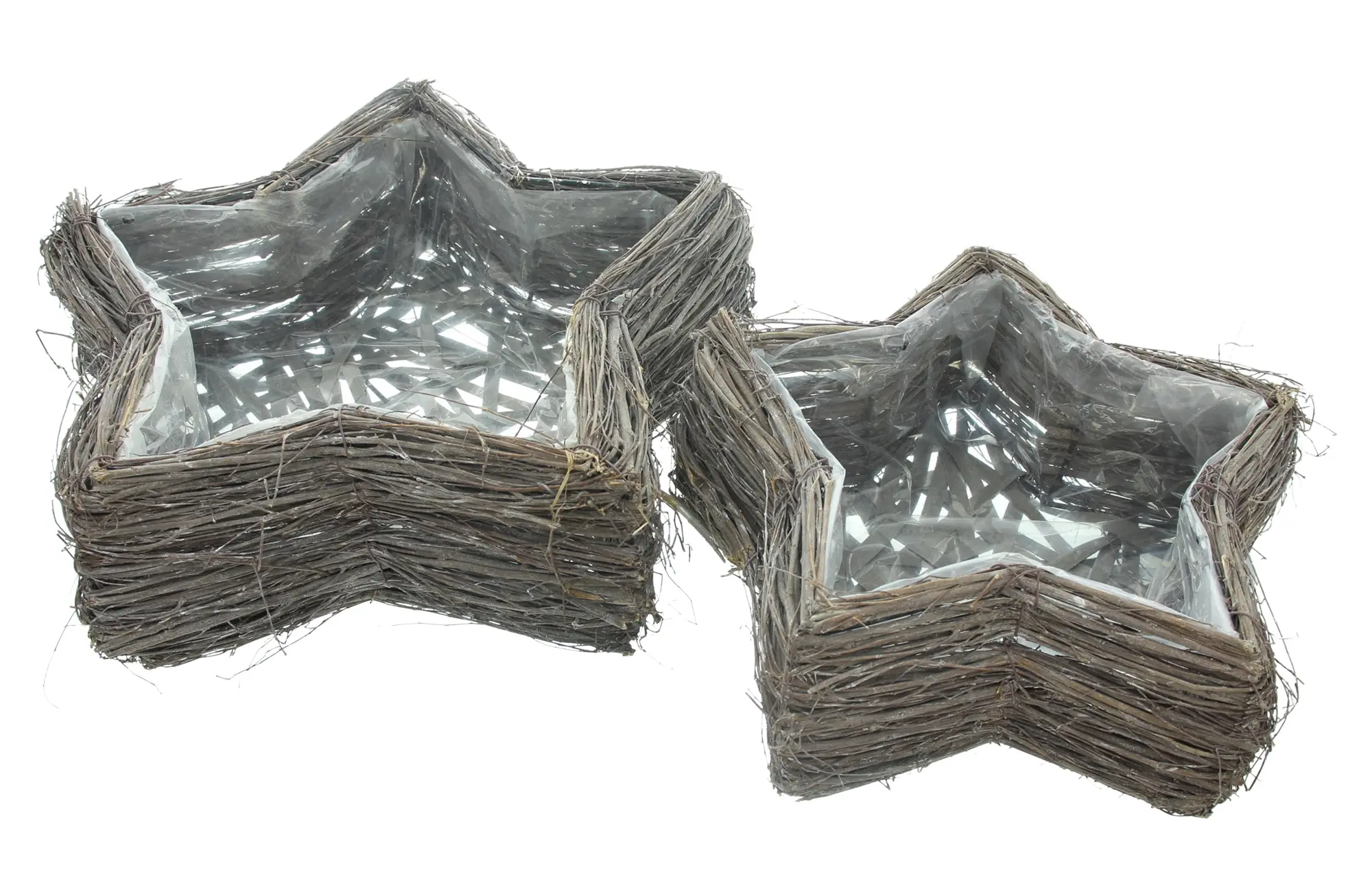 Pflanzer "Reisigstern", 2er Set  im Frank Flechtwaren Online Shop kaufen