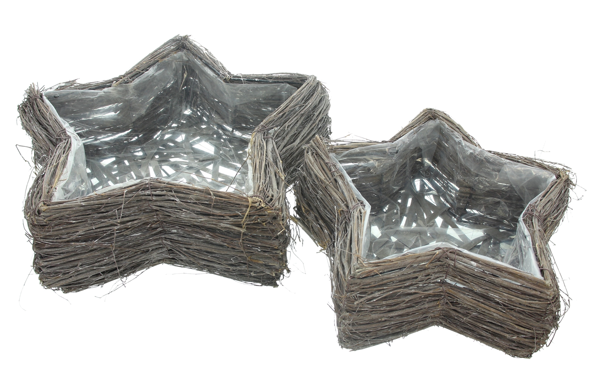 Pflanzer "Reisigstern", 2er Set  im Frank Flechtwaren Online Shop kaufen