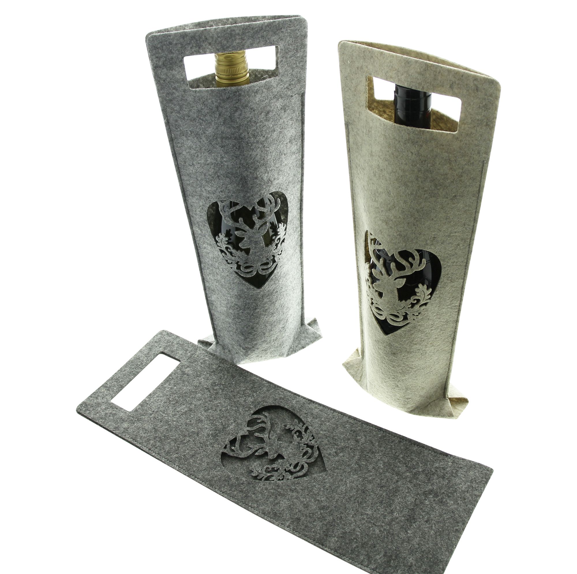 Geschenktasche "Hirsch", 3er Set  im Frank Flechtwaren Online Shop für Weihnachten kaufen