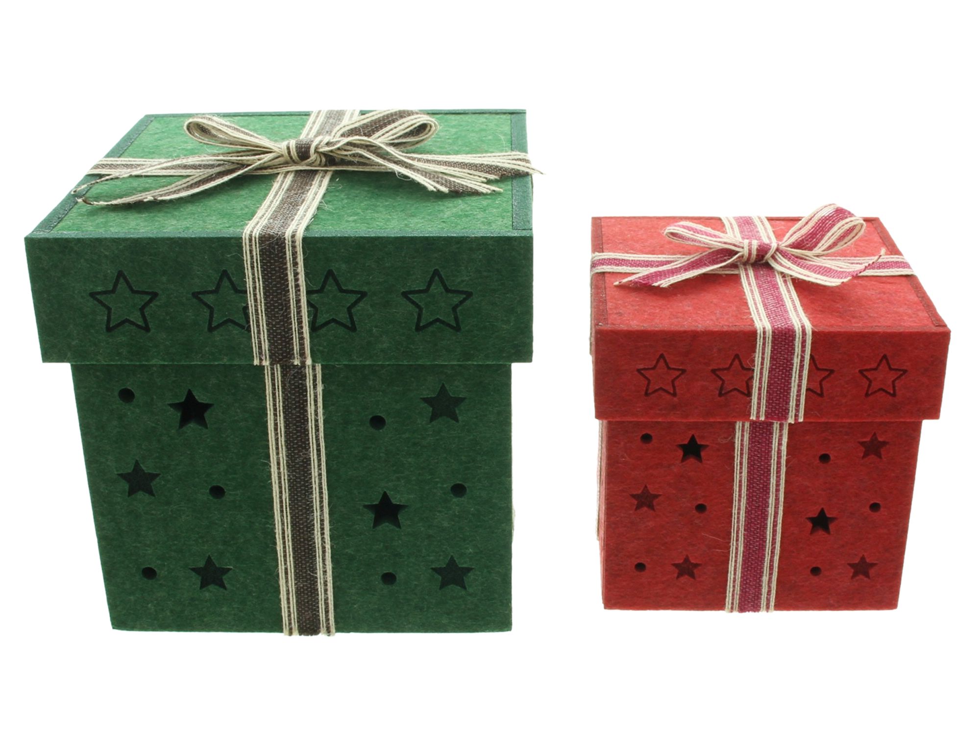 Geschenkbox "Schleife", 2er Set  im Frank Flechtwaren Online Shop für Geschenkboxen kaufen