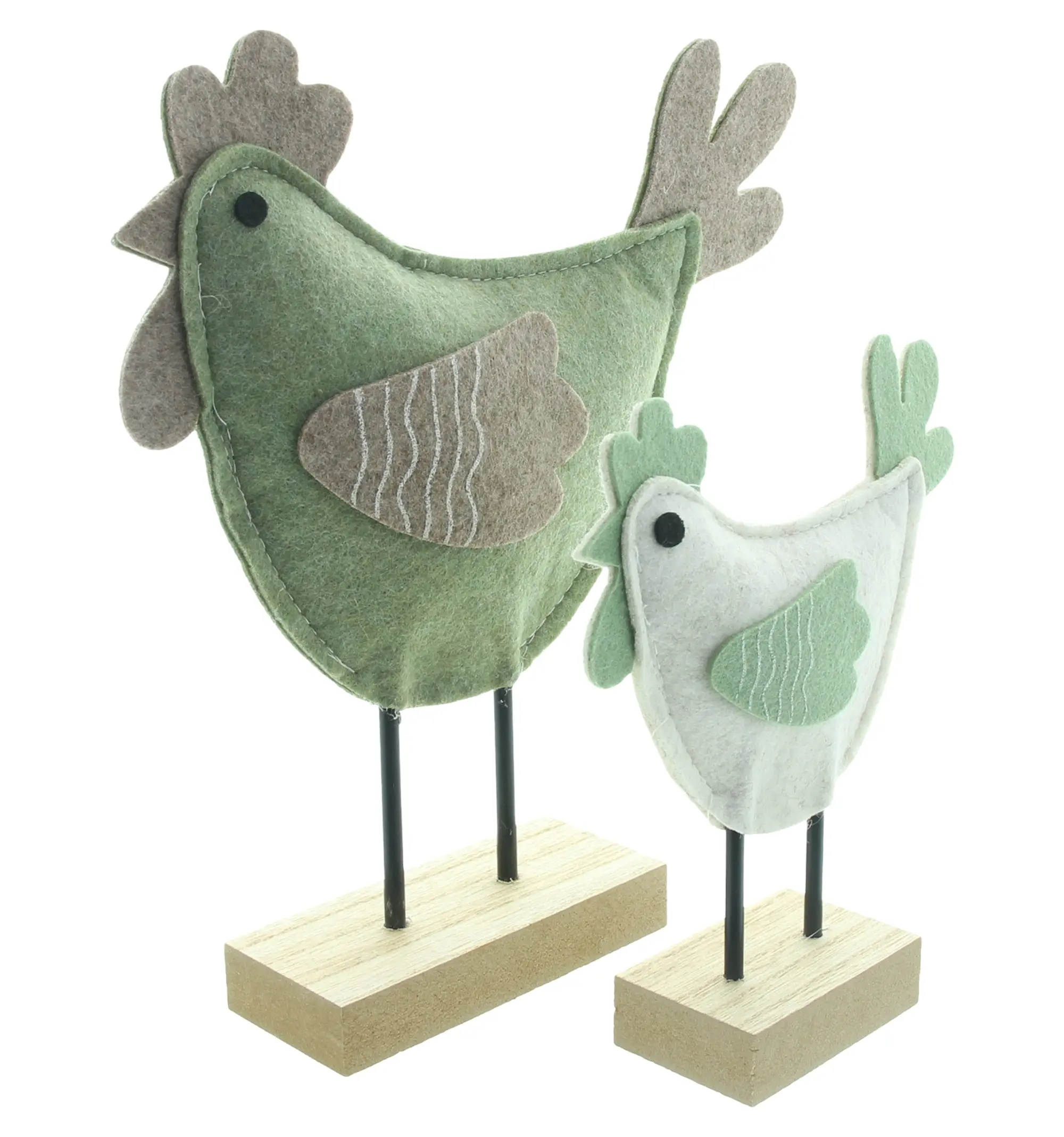 Figur "Henne &amp; Hahn", 2er Set  im Frank Flechtwaren Online Shop für Dekofiguren kaufen