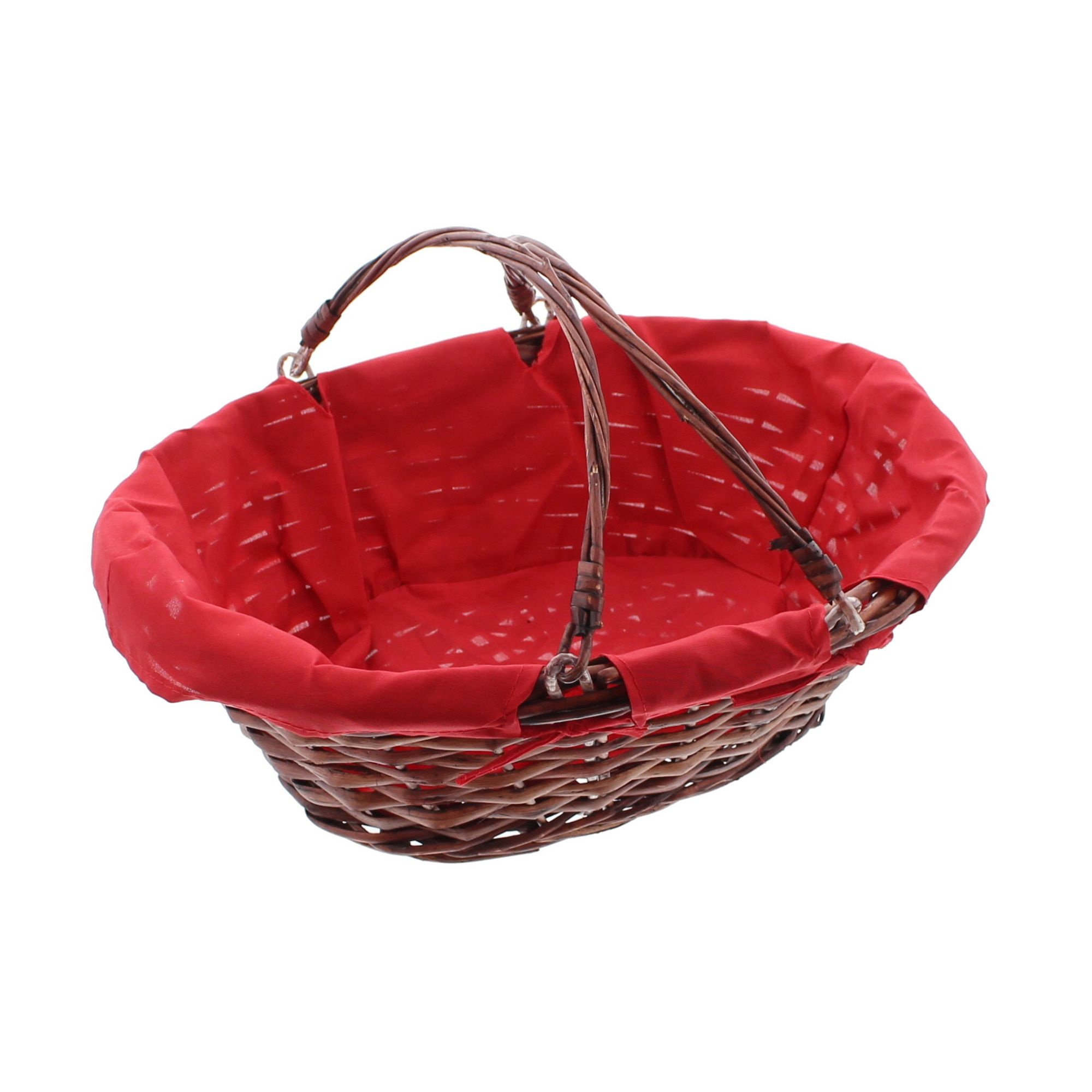 SB-Korb "Rot/Braun"  im Frank Flechtwaren Online Shop für SB-Körbe kaufen