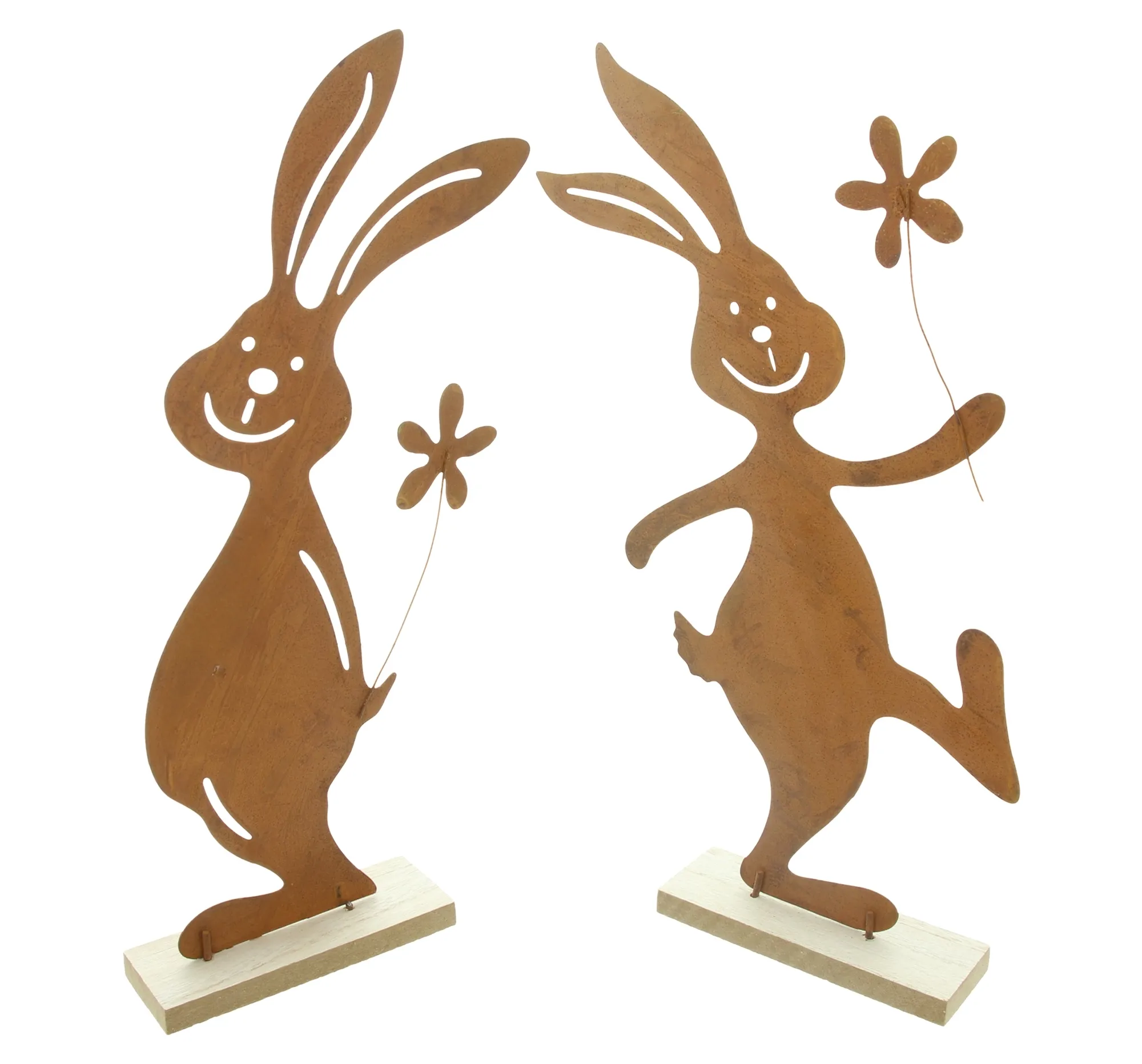 Figur "Hasenspaß", 2er Set  im Frank Flechtwaren Online Shop für Hasen &amp; Co kaufen