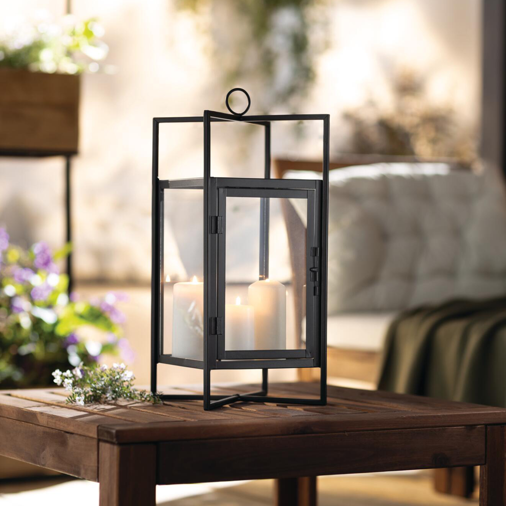 Laterne "Industrial Black"  im Frank Flechtwaren Online Shop kaufen