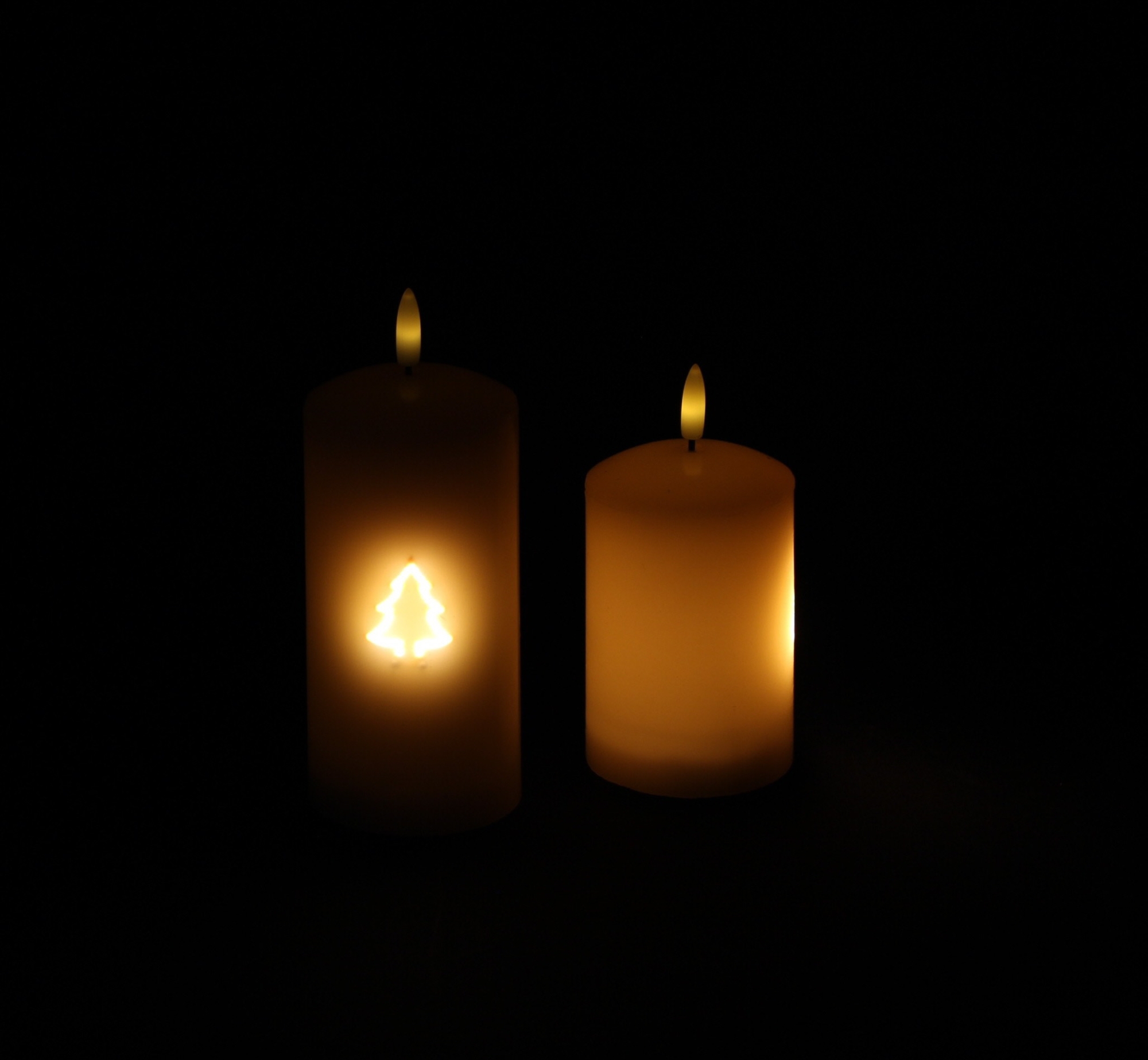 LED-Kerze "Bright Shine", 2er Set  im Frank Flechtwaren Online Shop für Kerzen &amp; LED-Kerzen kaufen