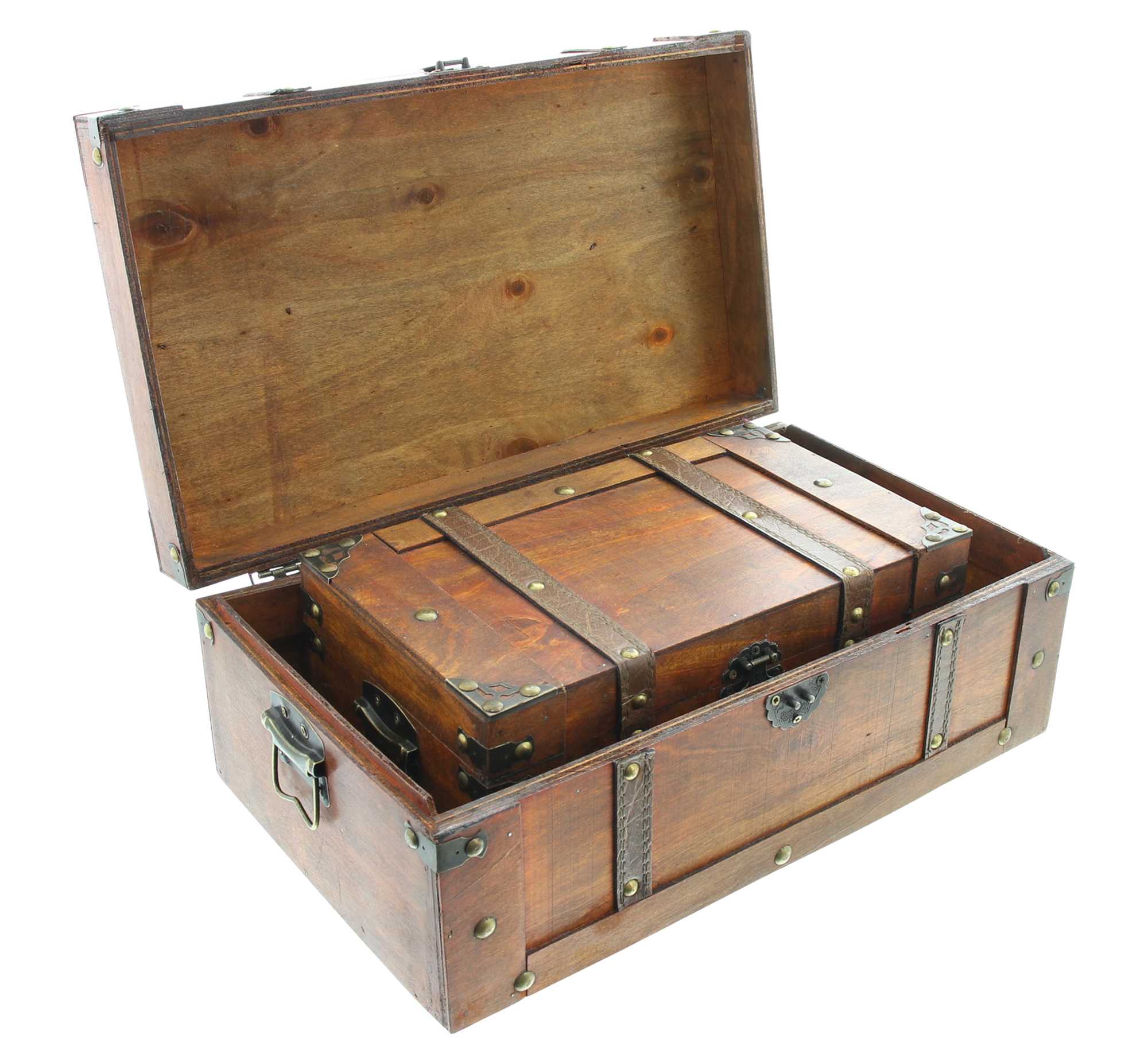 Truhe "Schatzsuche", 2er Set im Frank Flechtwaren Online Shop für Truhen kaufen Truhe "Schatzsuche", 2er Set im Frank Flechtwaren Online Shop für Truhen kaufen