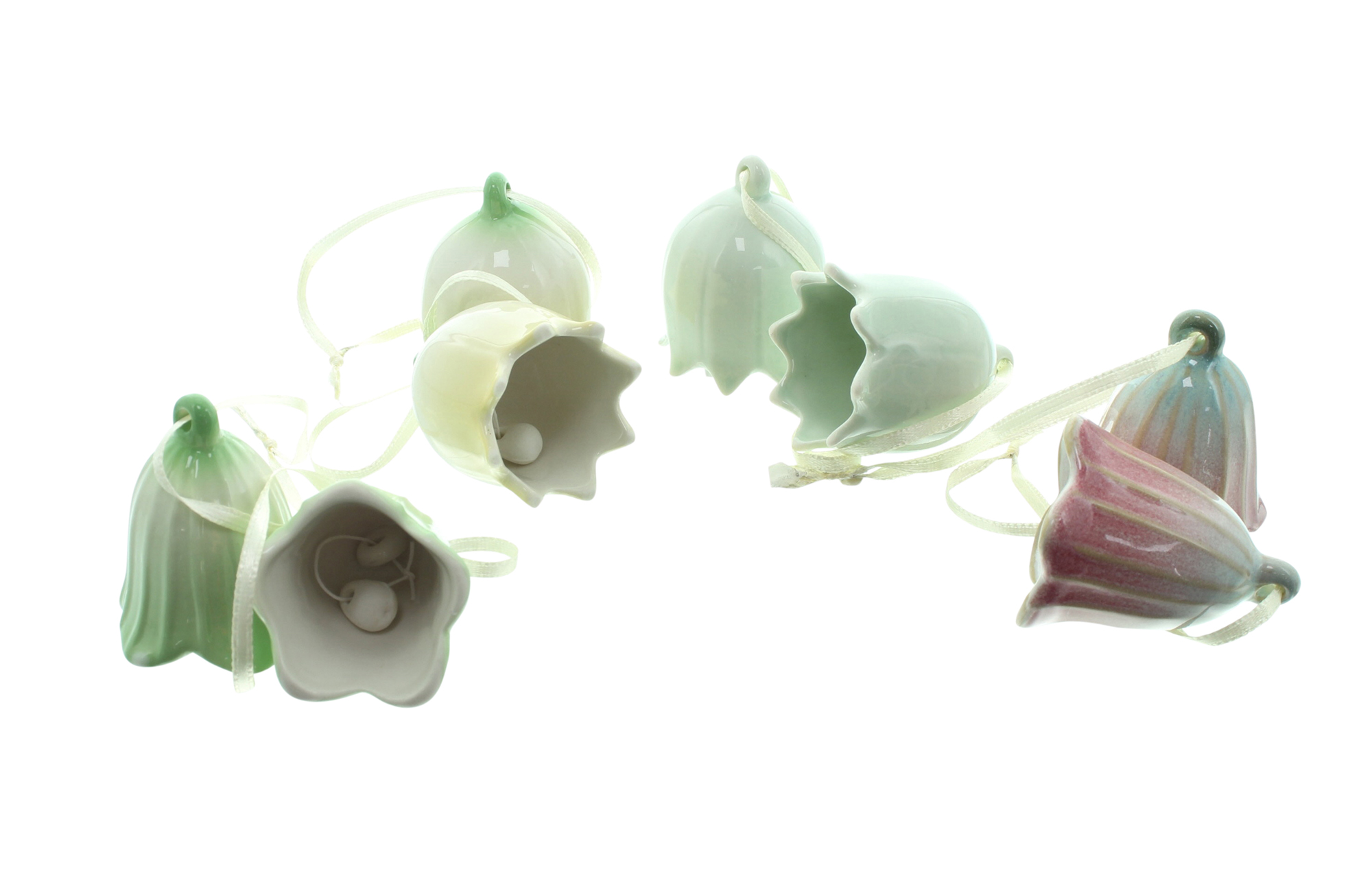 Hänger "Blumenglöckchen", 8er Set  im Frank Flechtwaren Online Shop für Bunte Osterzeit kaufen