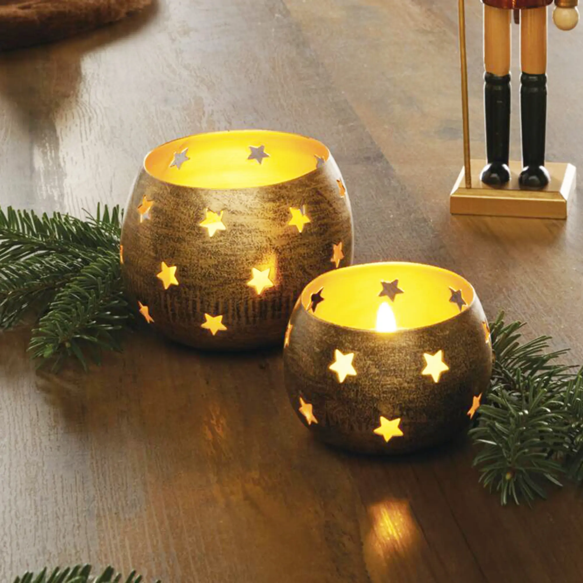 Windlicht "Sternenzauber", 2er Set  im Frank Flechtwaren Online Shop kaufen