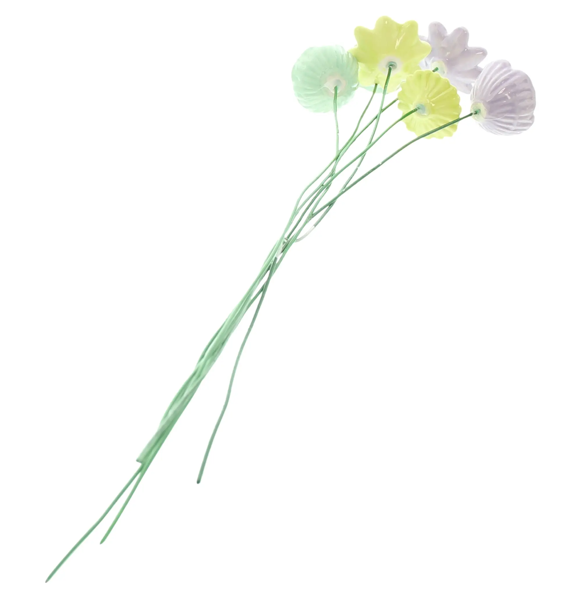Blumenstecker "Pastellblüten", 6er Set  im Frank Flechtwaren Online Shop für Deko- und Wohnaccessoires kaufen