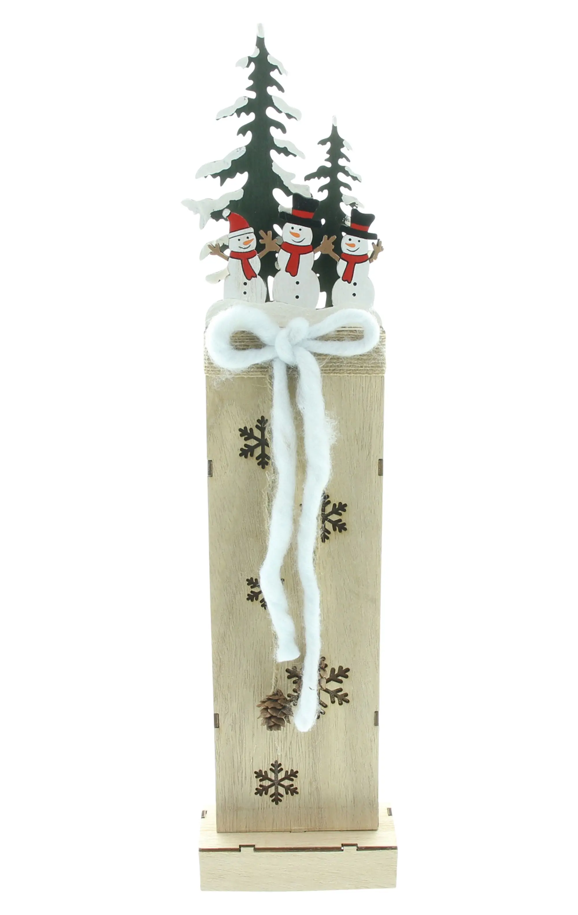 LED-Säule "Schneemänner im Wald" im Frank Flechtwaren Online Shop für Weihnachten kaufen LED-Säule "Schneemänner im Wald" im Frank Flechtwaren Online Shop für Weihnachten kaufen