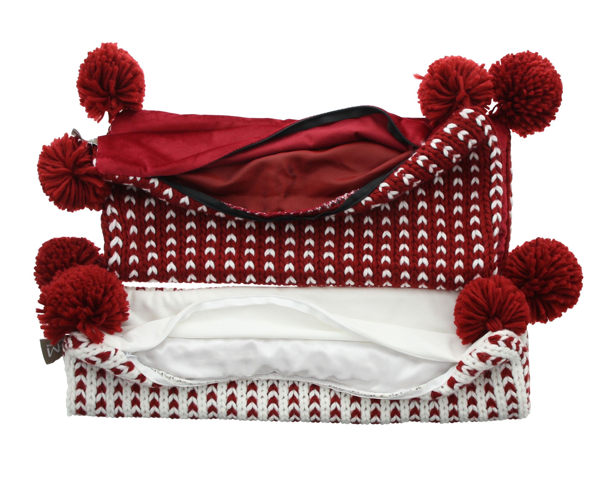 Kissenhülle "Bommel", 2er Set im Frank Flechtwaren Online Shop für Weihnachten kaufen Kissenhülle "Bommel", 2er Set im Frank Flechtwaren Online Shop für Weihnachten kaufen