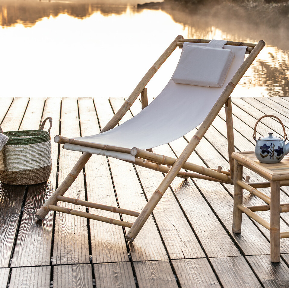 Liegestuhl "Tropical"  im Frank Flechtwaren Online Shop kaufen