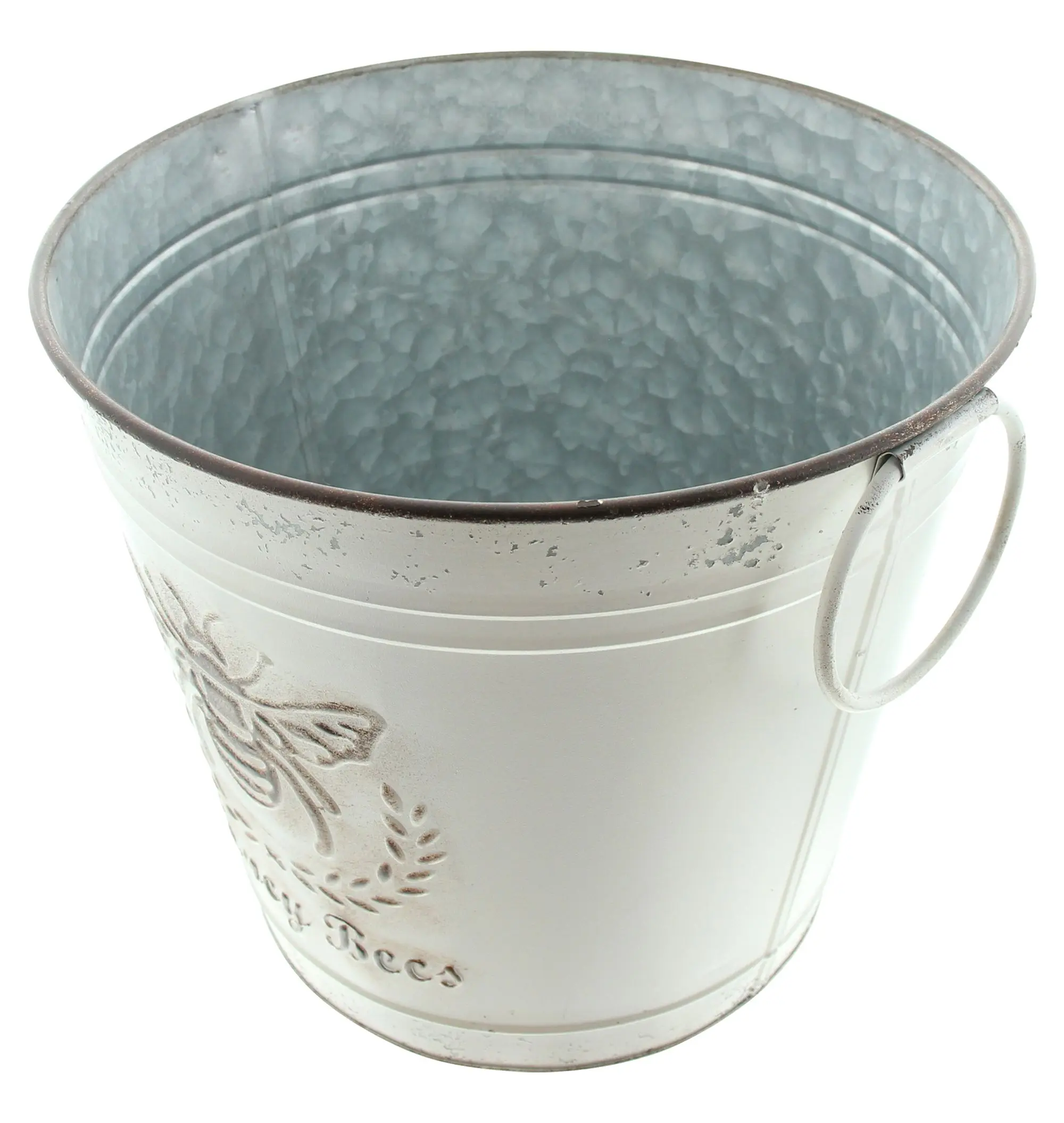 Deko-Eimer "Biene"  im Frank Flechtwaren Online Shop für Übertöpfe kaufen