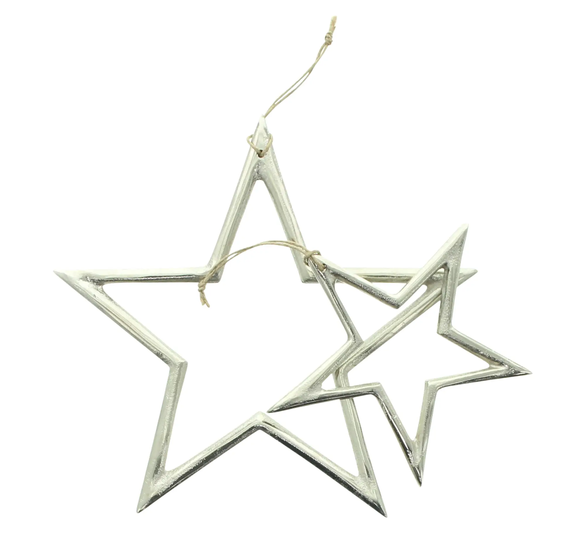 Hänger "Silberstern", 2er Set  im Frank Flechtwaren Online Shop für Dekohänger  kaufen