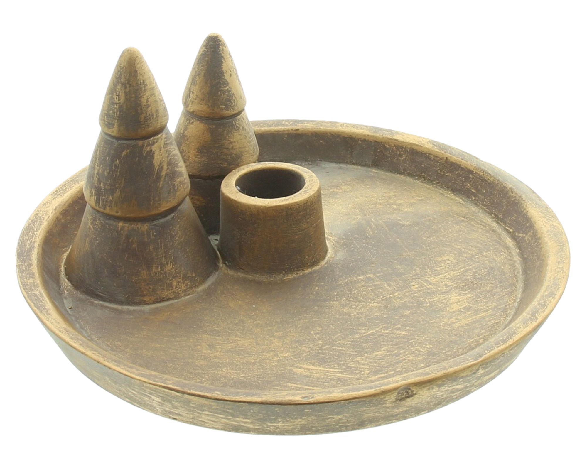 Stabkerzen-Tablett "Golden Shimmer"  im Frank Flechtwaren Online Shop für Gerade eingetroffen kaufen