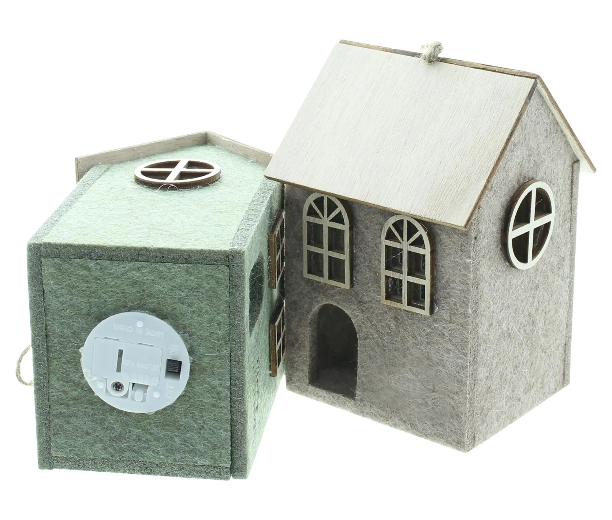 LED-Hänger "Haus", 2er Set  im Frank Flechtwaren Online Shop für Ostern kaufen