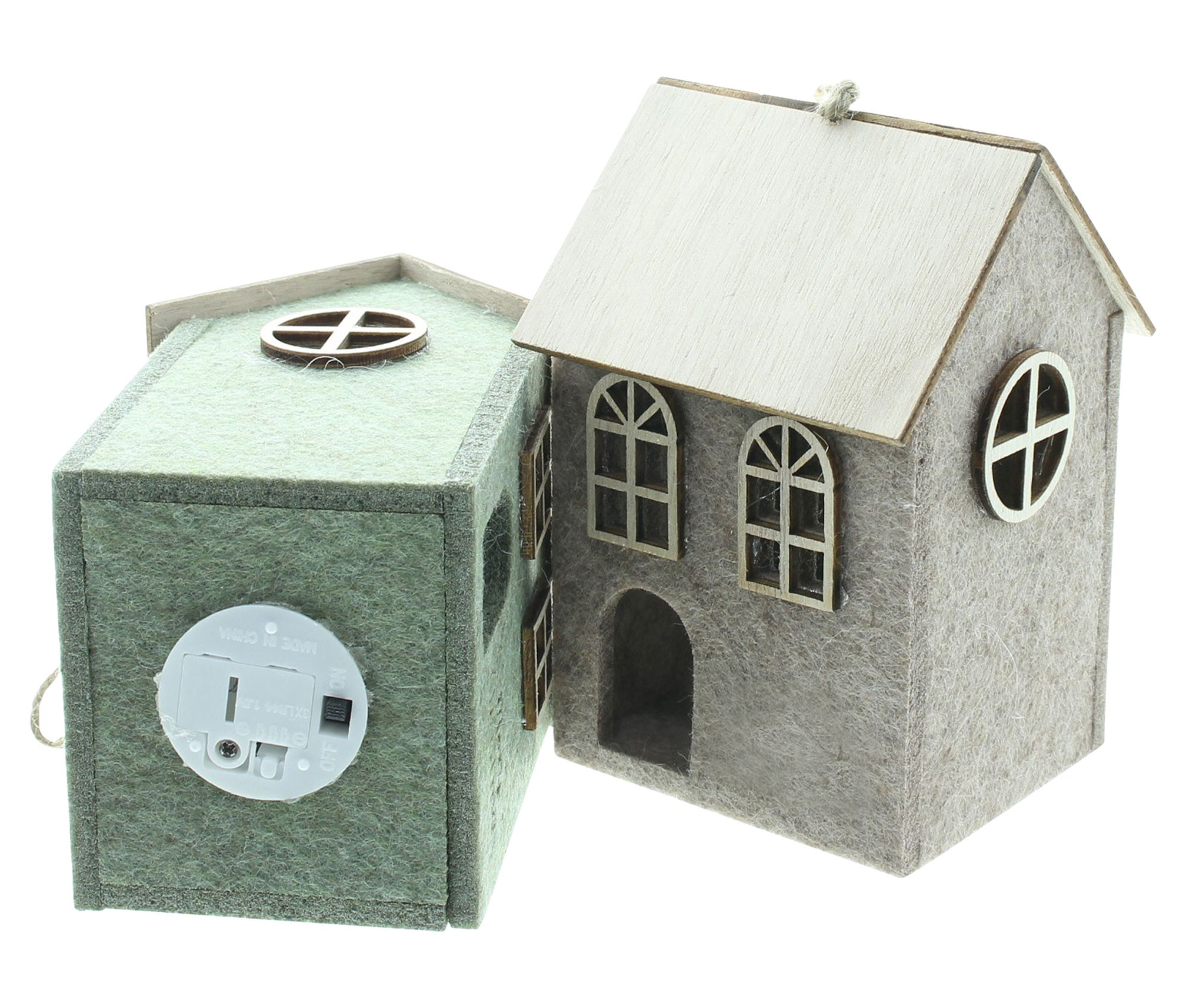 LED-Hänger "Haus", 2er Set  im Frank Flechtwaren Online Shop für Ostern kaufen