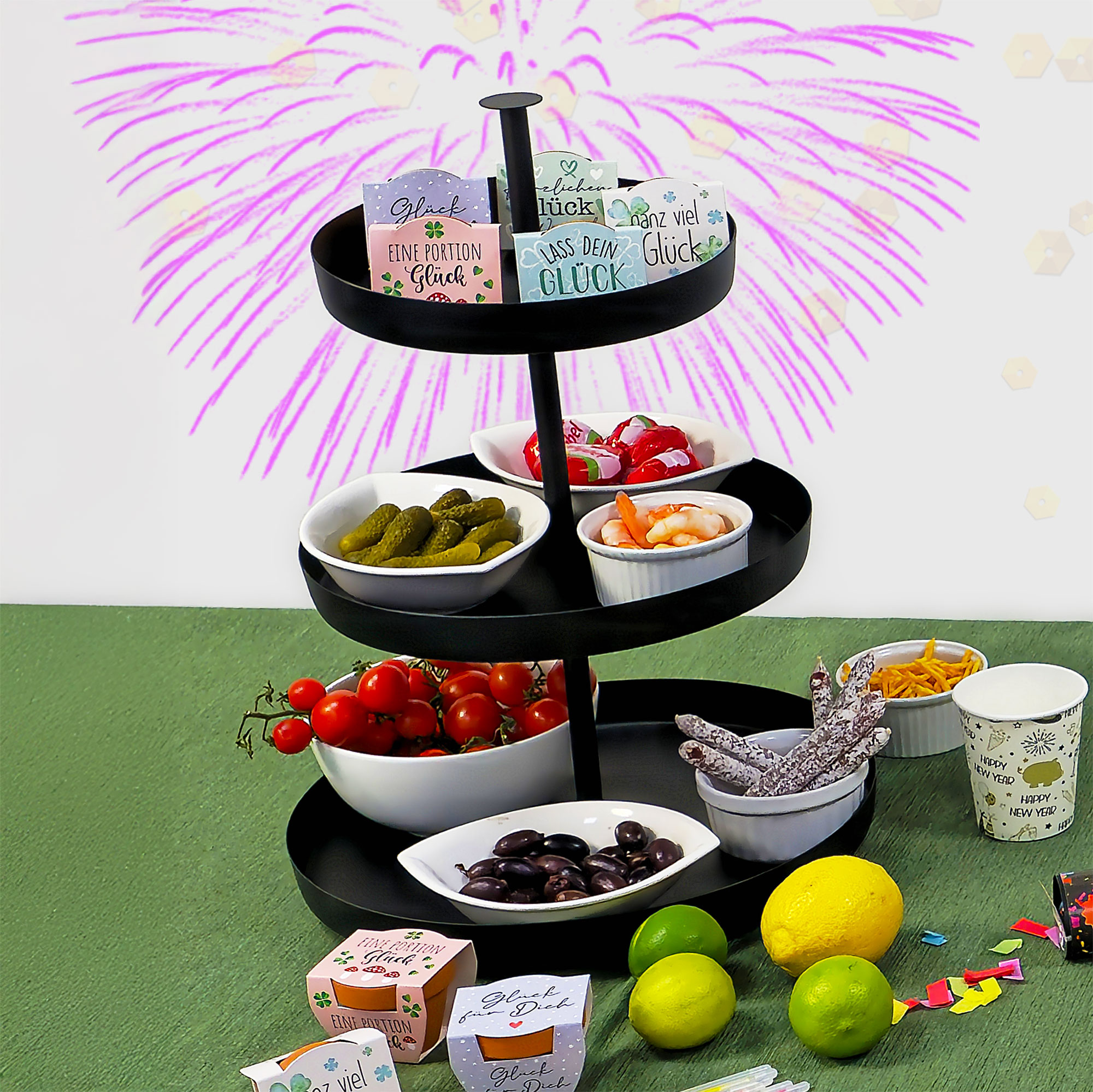 Etagere "Black"  im Frank Flechtwaren Online Shop kaufen