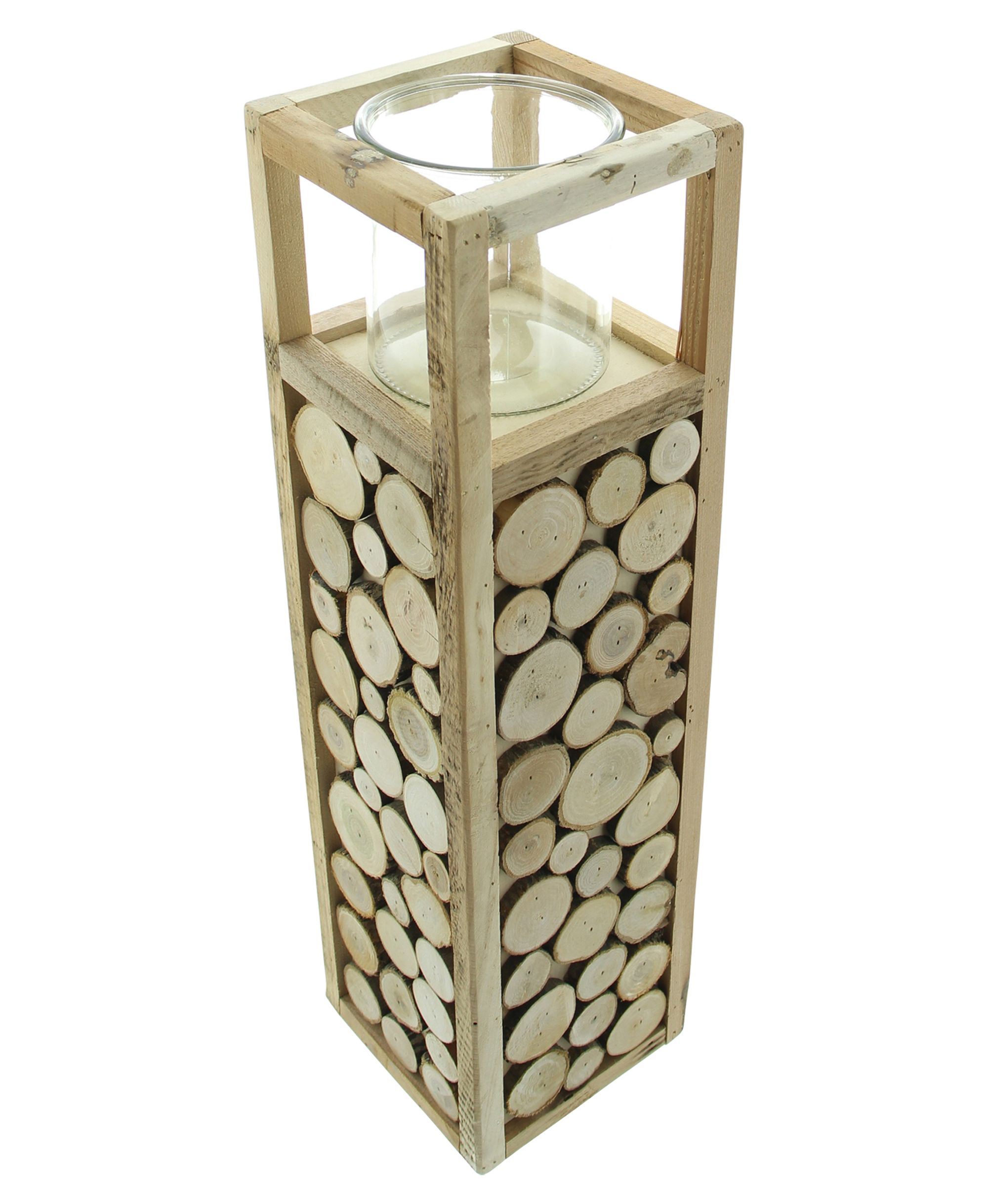 Windlichtsäule "Holzscheibchen" im Frank Flechtwaren Online Shop für Ostern kaufen Windlichtsäule "Holzscheibchen" im Frank Flechtwaren Online Shop für Ostern kaufen