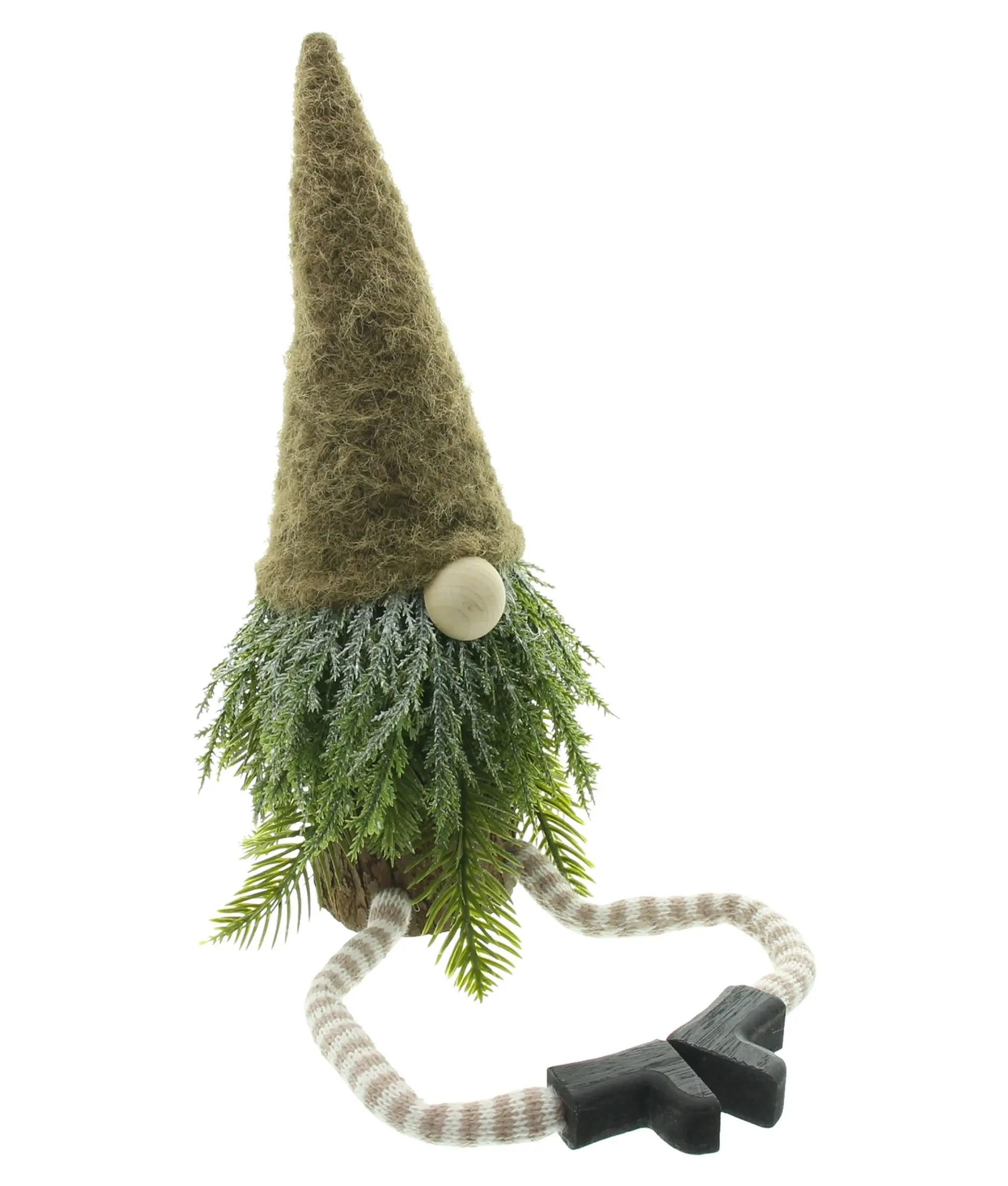 Wichtel "Baumstamm"  im Frank Flechtwaren Online Shop für Weihnachtliche Dekofiguren kaufen