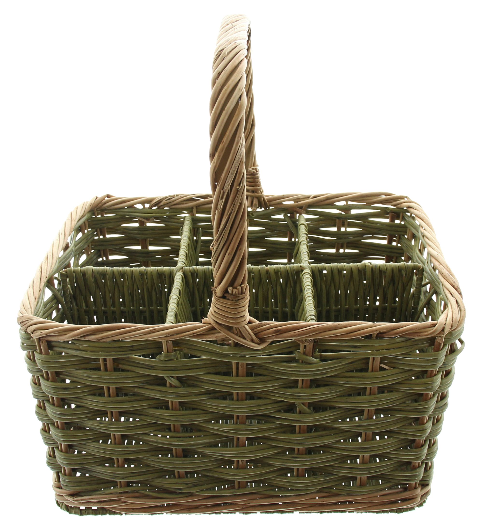 Flaschenkorb "Washed Green", für 6 Flaschen im Frank Flechtwaren Online Shop für Flaschenkörbe kaufen Flaschenkorb "Washed Green", für 6 Flaschen im Frank Flechtwaren Online Shop für Flaschenkörbe kaufen