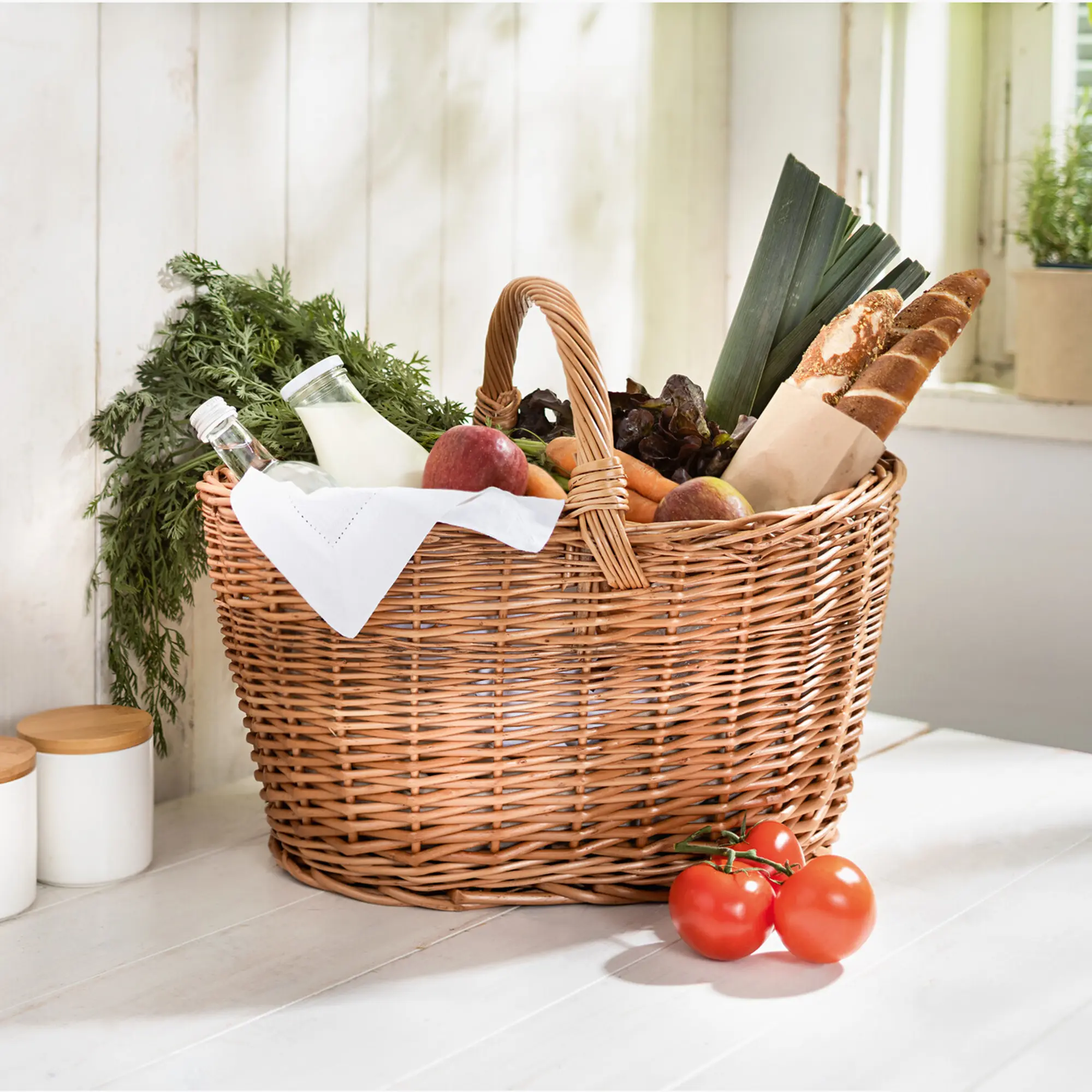 Einkaufskorb "Natur"  im Frank Flechtwaren Online Shop kaufen