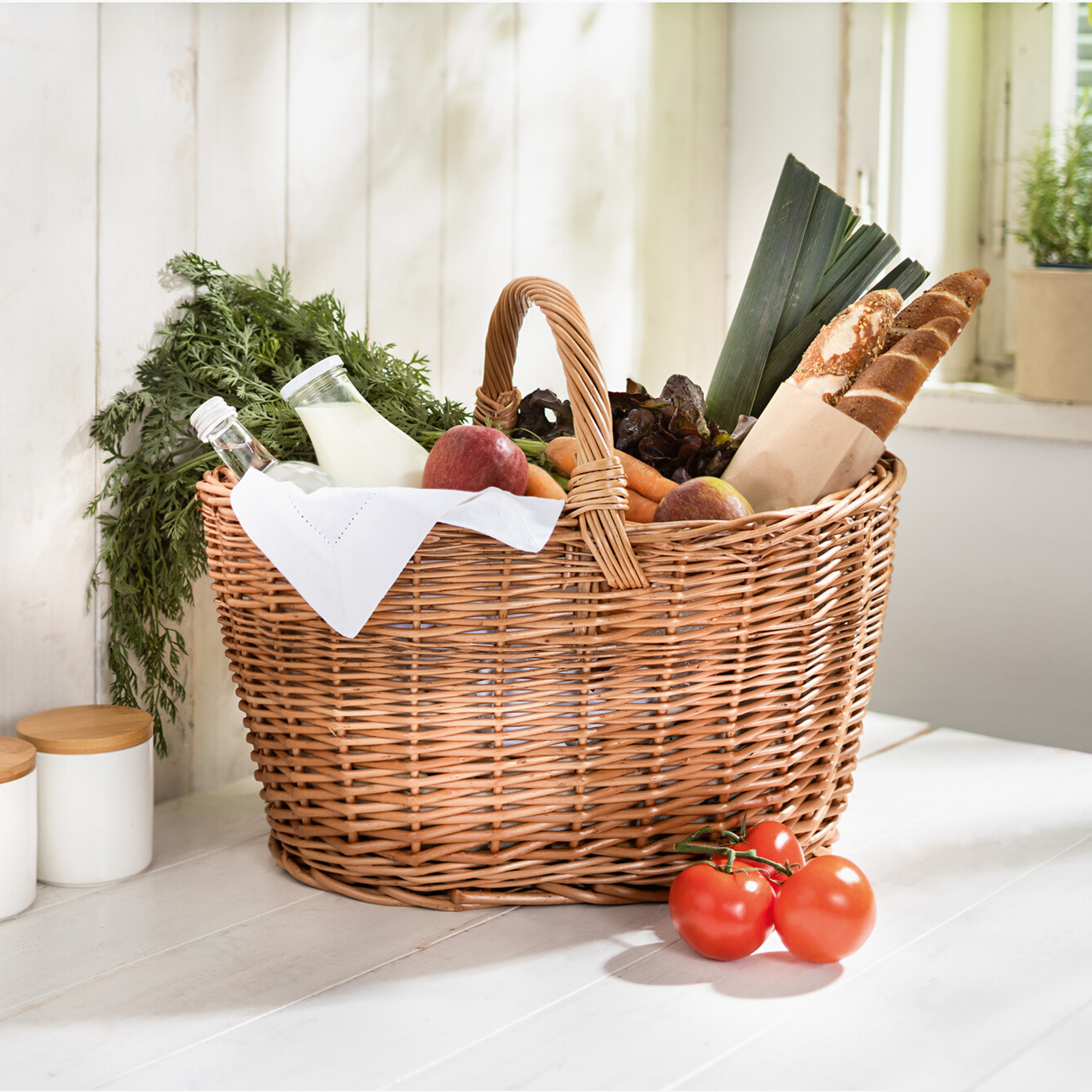 Einkaufskorb "Natur"  im Frank Flechtwaren Online Shop kaufen