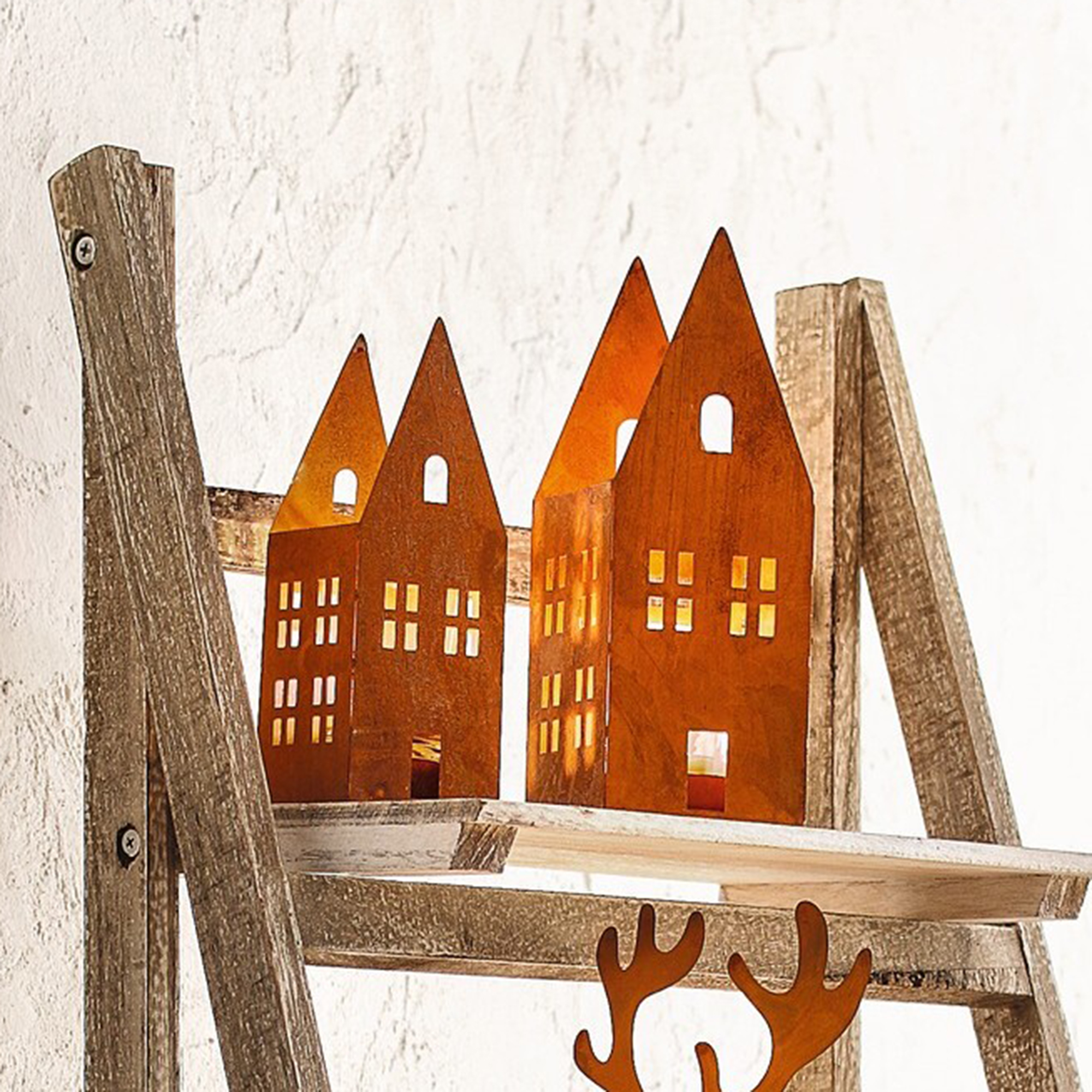 Windlicht "Rostoptik", 2er Set  im Frank Flechtwaren Online Shop kaufen