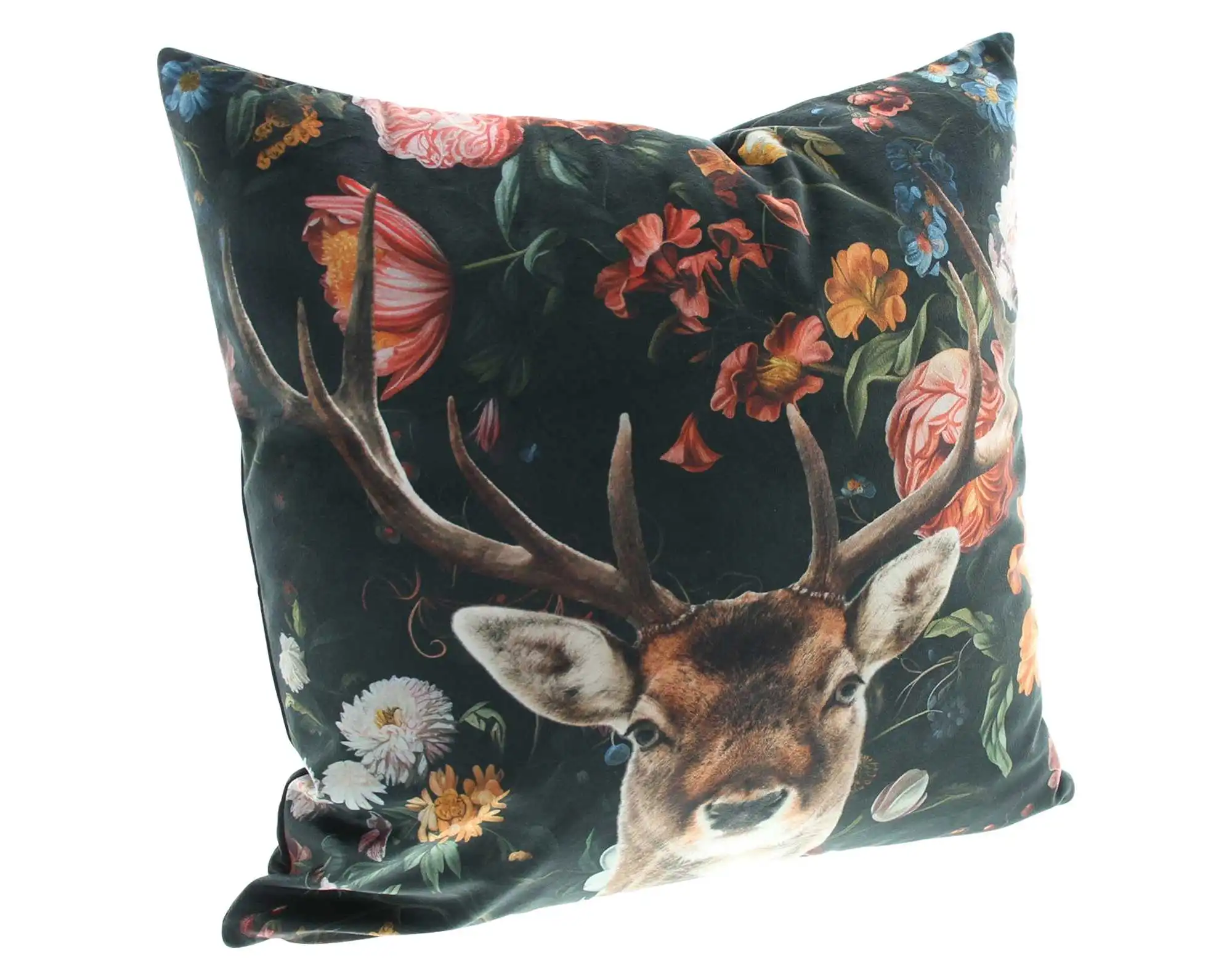 Kissenhülle "Blumenhirsch"  im Frank Flechtwaren Online Shop für Kissenhüllen kaufen