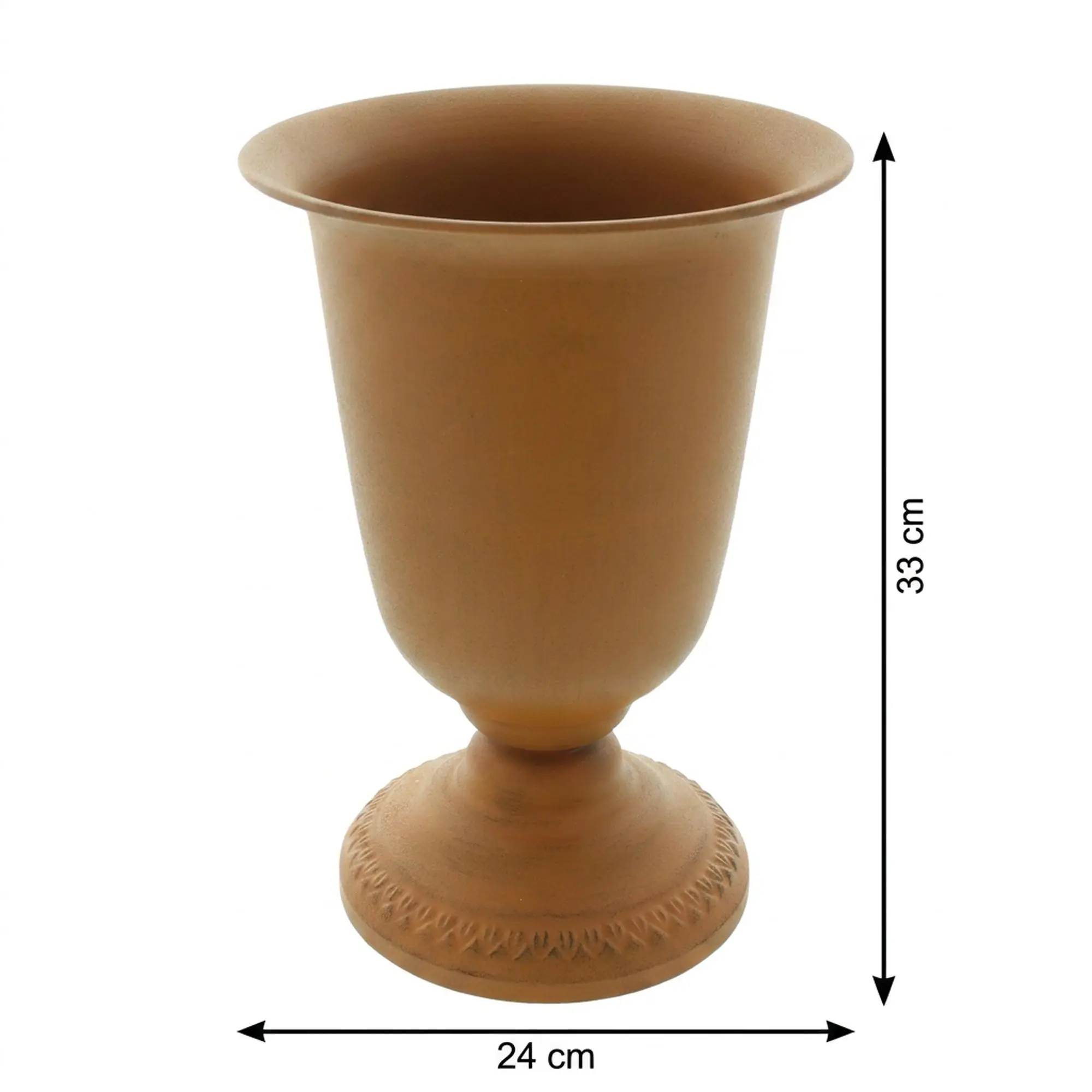 Pflanzpokal "Rostoptik"  im Frank Flechtwaren Online Shop für Pflanztöpfe kaufen