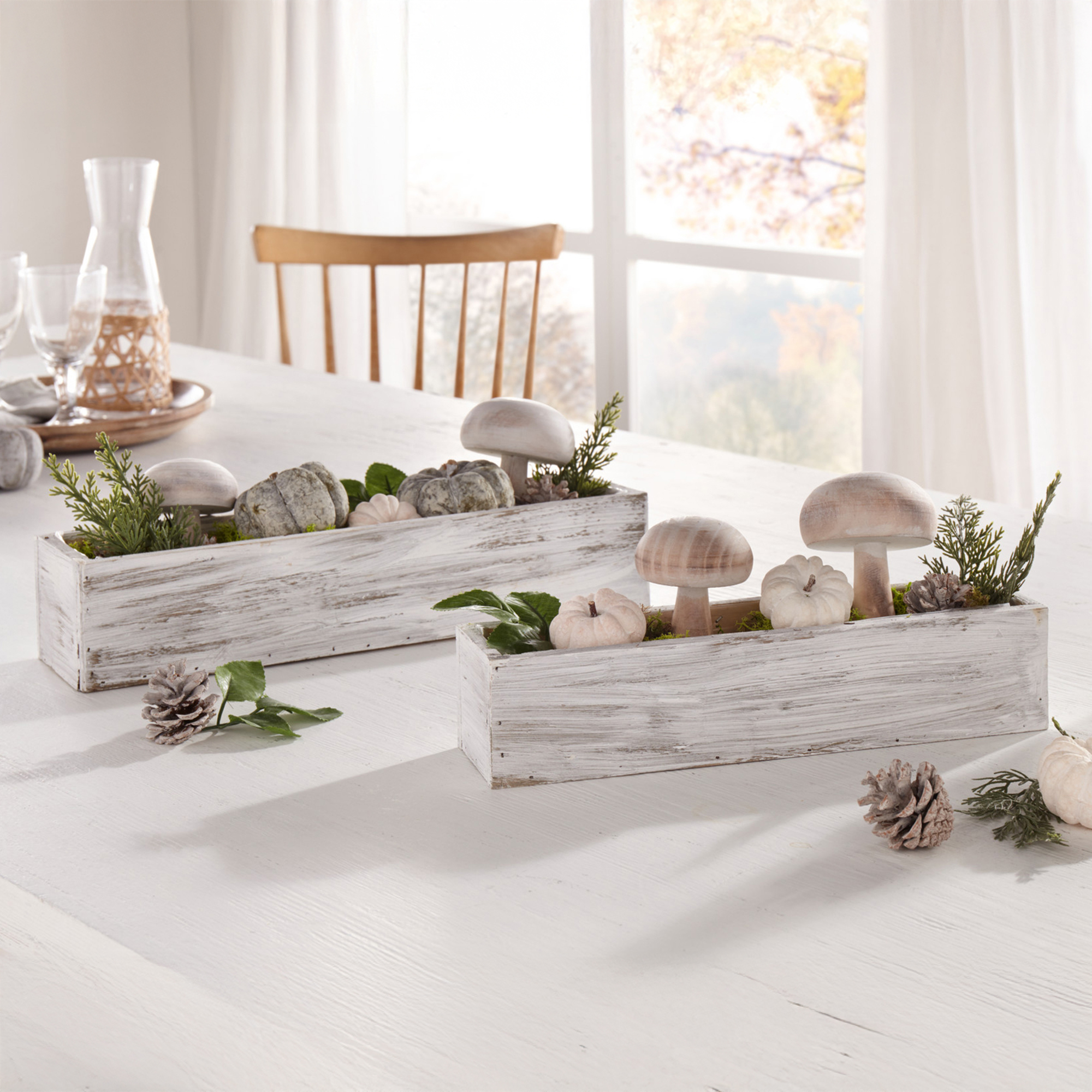 Pflanzer "Shabby-White", 2er Set im Frank Flechtwaren Online Shop für Ostern kaufen Pflanzer "Shabby-White", 2er Set im Frank Flechtwaren Online Shop für Ostern kaufen